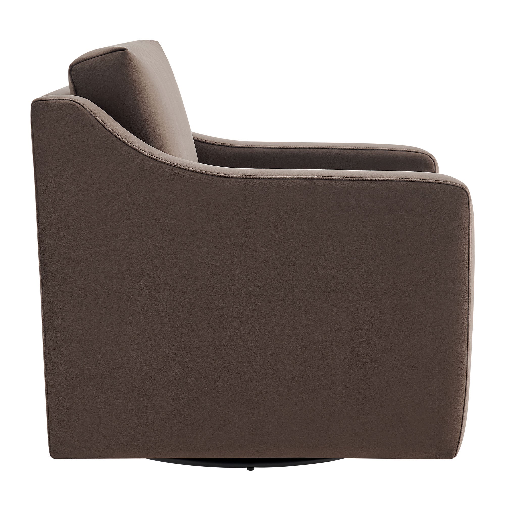 Fauteuil de salon en velours Ponder Performance