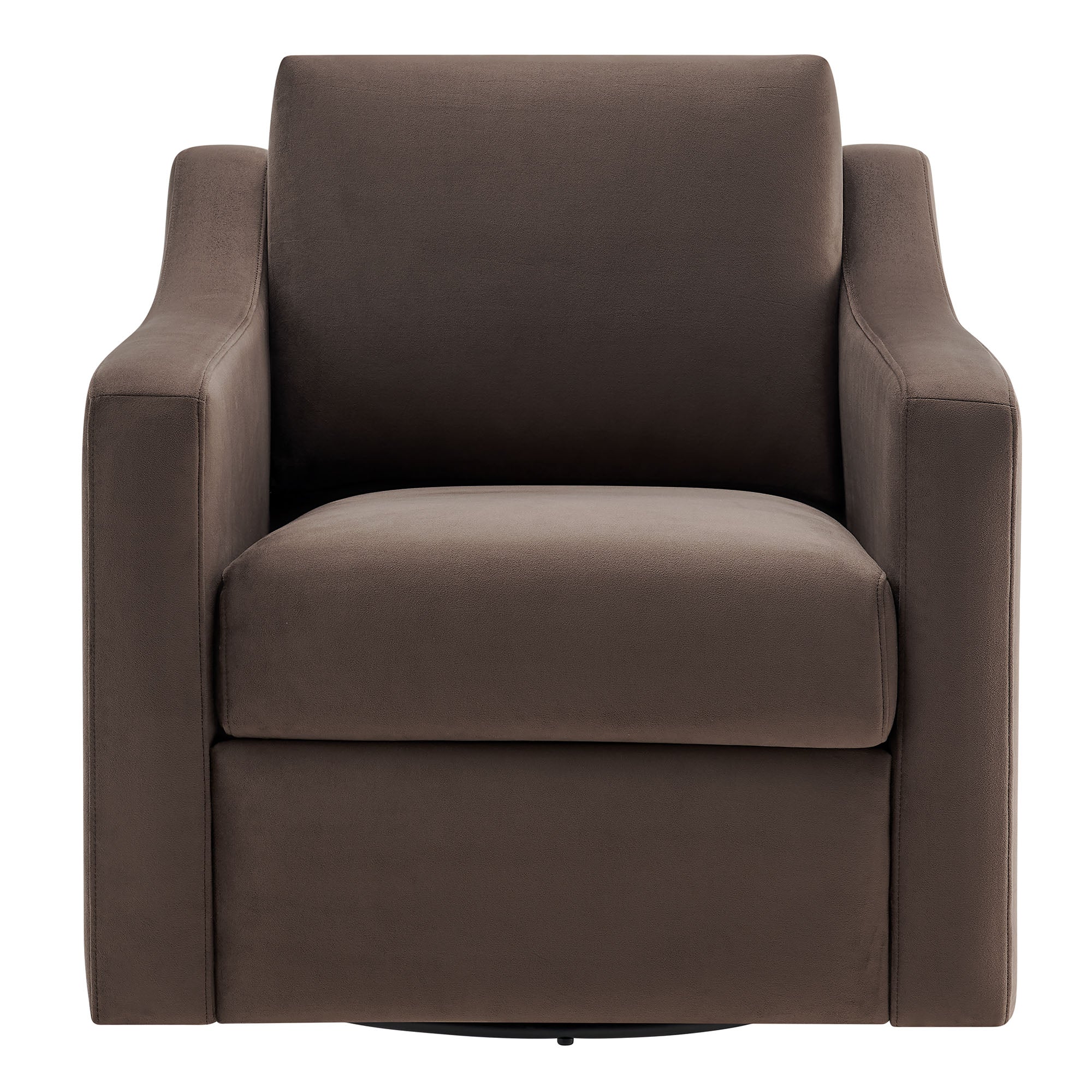 Fauteuil de salon en velours Ponder Performance