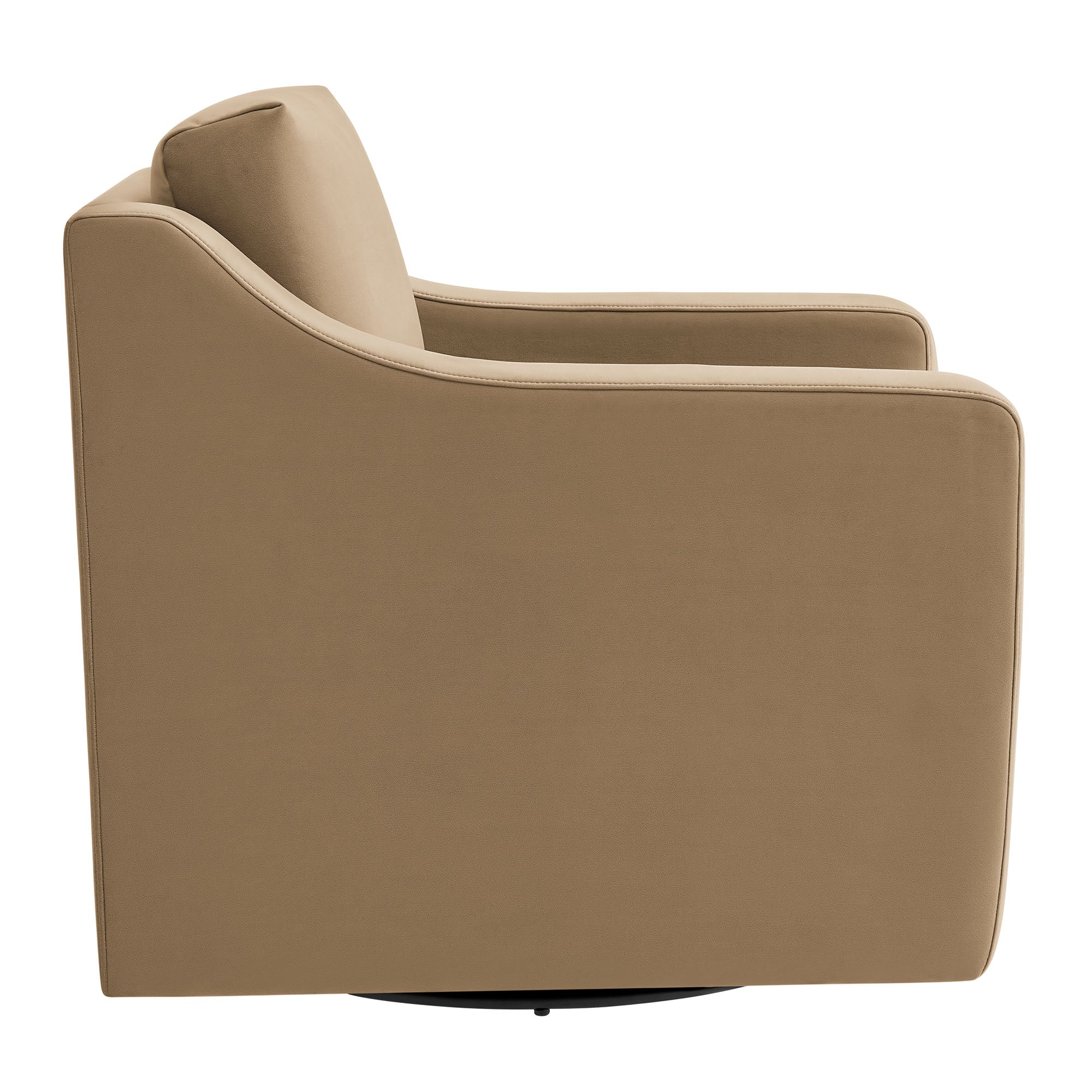 Fauteuil de salon en velours Ponder Performance