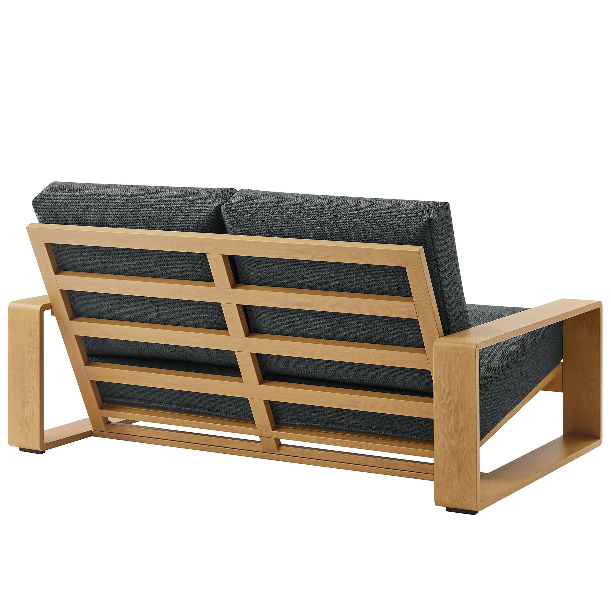 Lirienne 4-Piece Outdoor Patio Aluminum Faux Wood Furniture Set