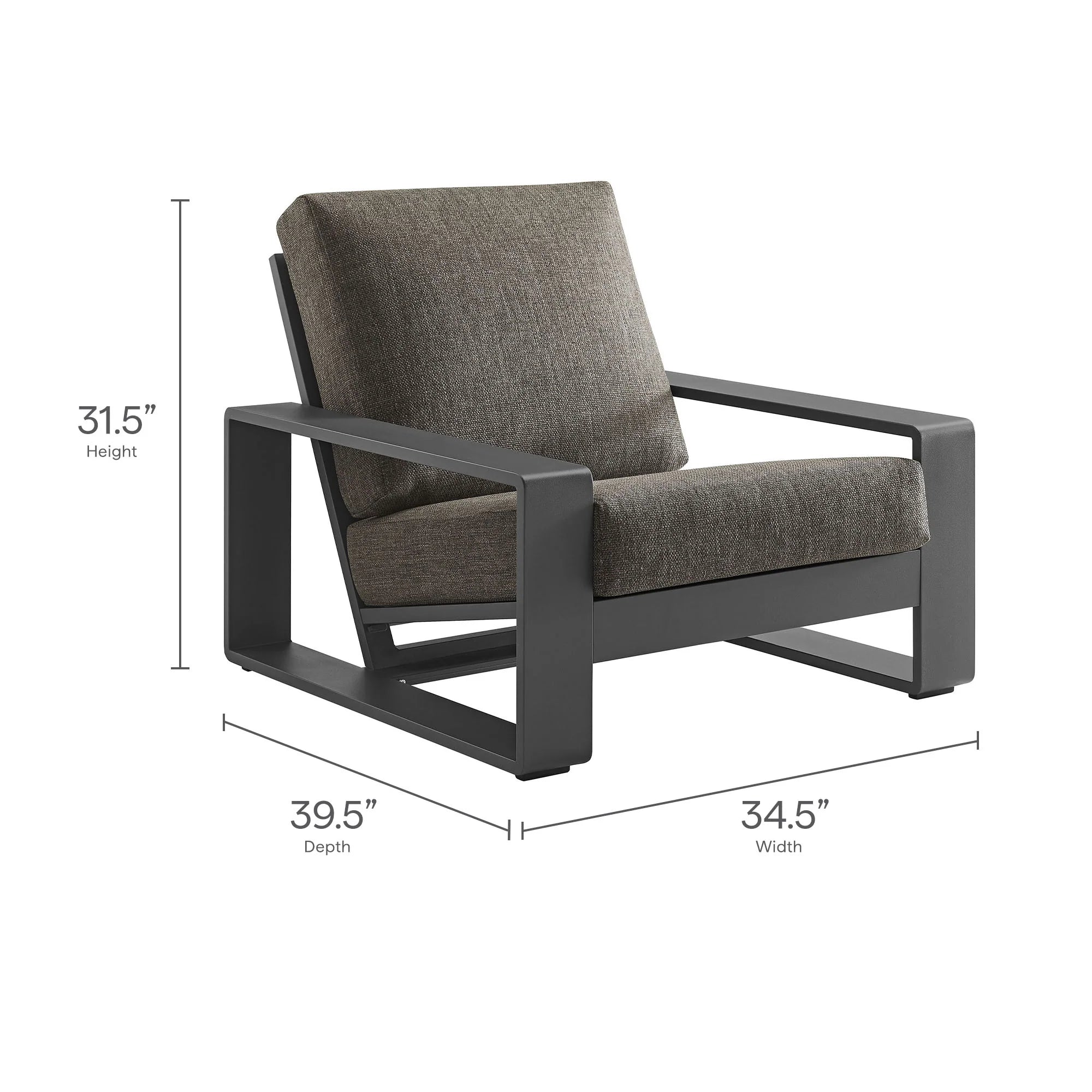 Lirienne 4-Piece Outdoor Patio Aluminum Furniture Set