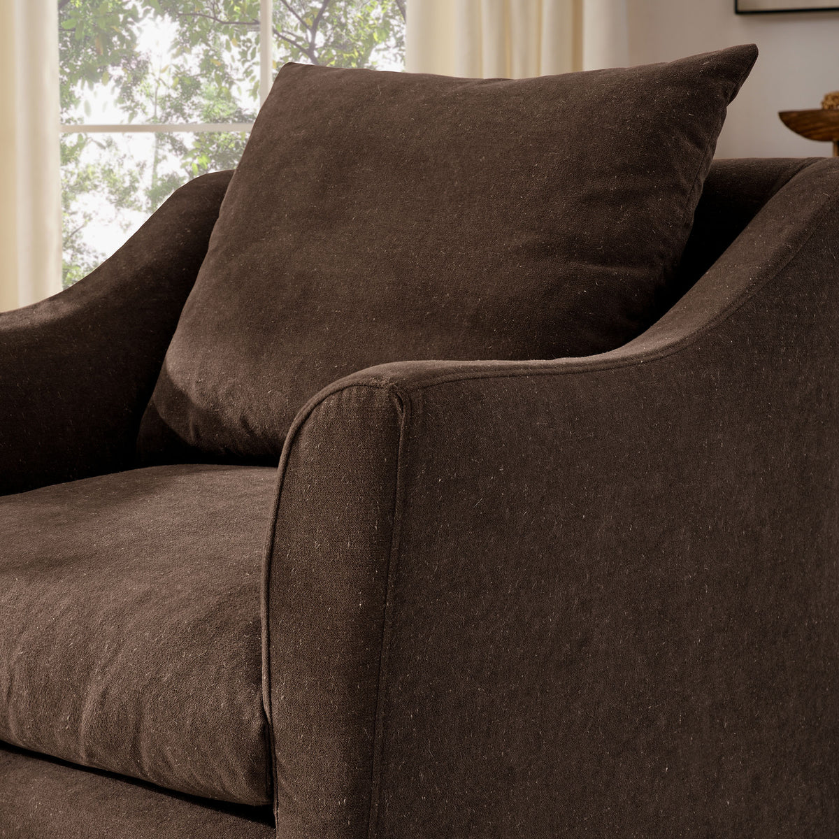 Somerset Linen Blend Armchair