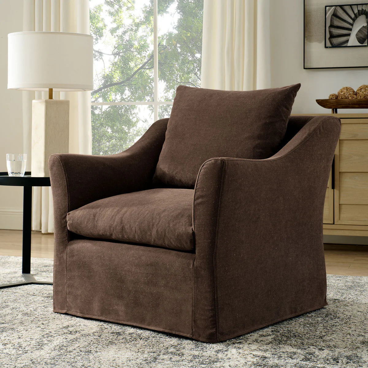 Somerset Linen Blend Armchair