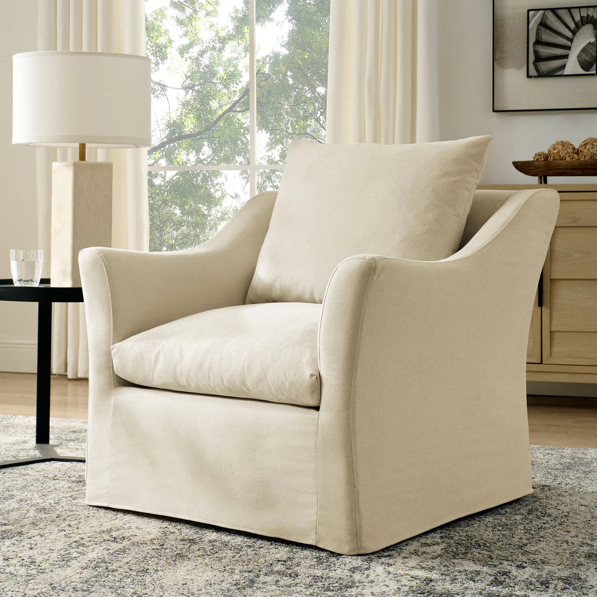Somerset Linen Blend Armchair