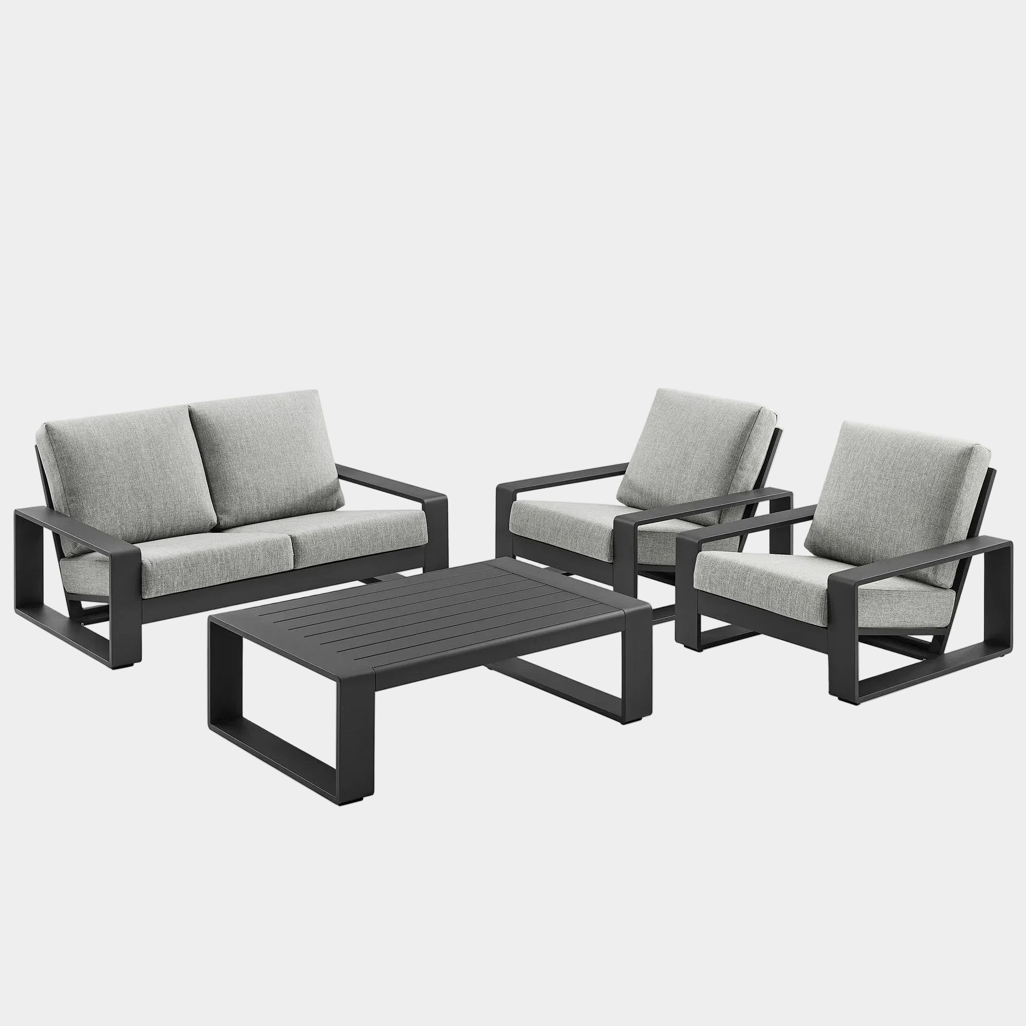 Lirienne 4-Piece Outdoor Patio Aluminum Furniture Set
