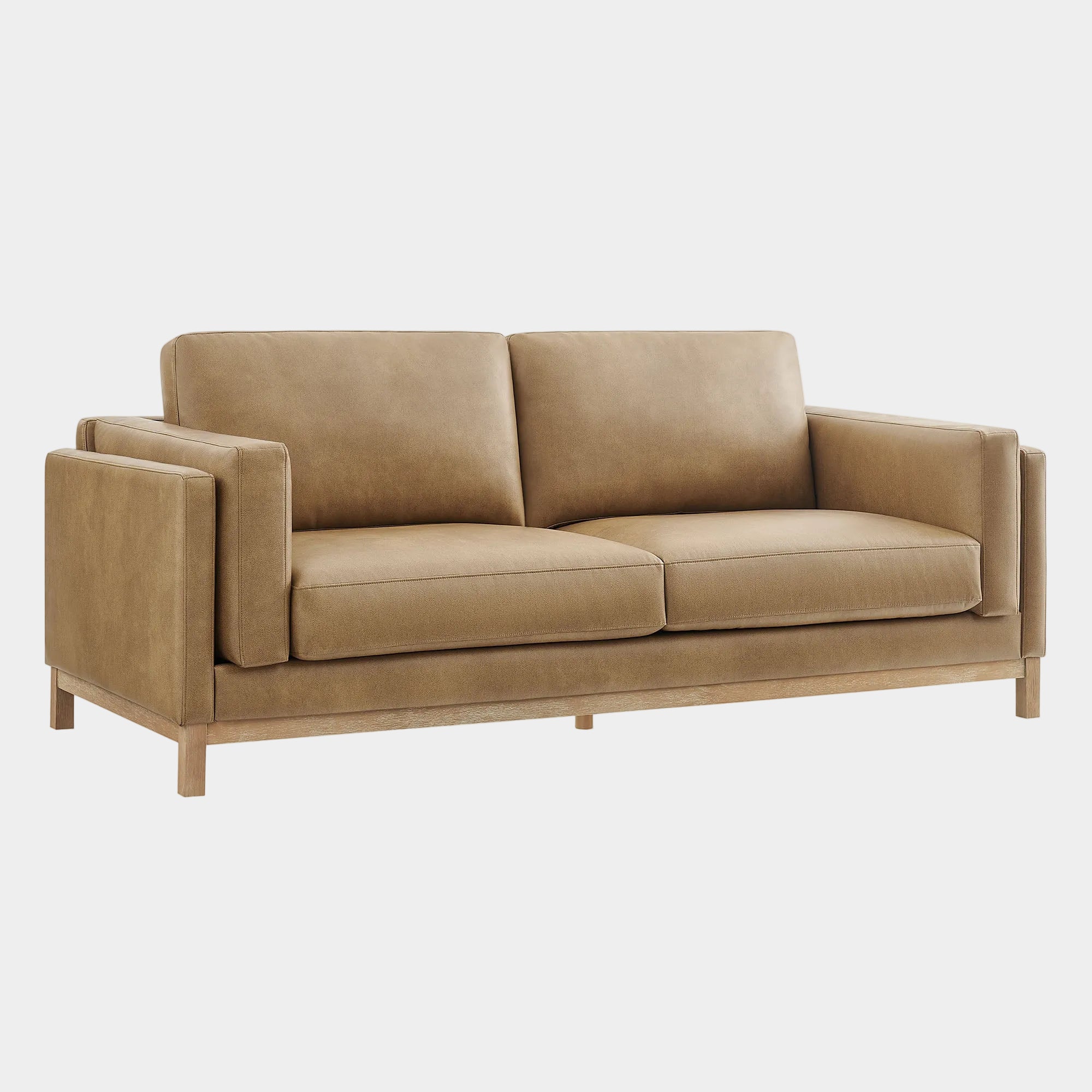 Roscoe 81 inch Vegan Leather Sofa