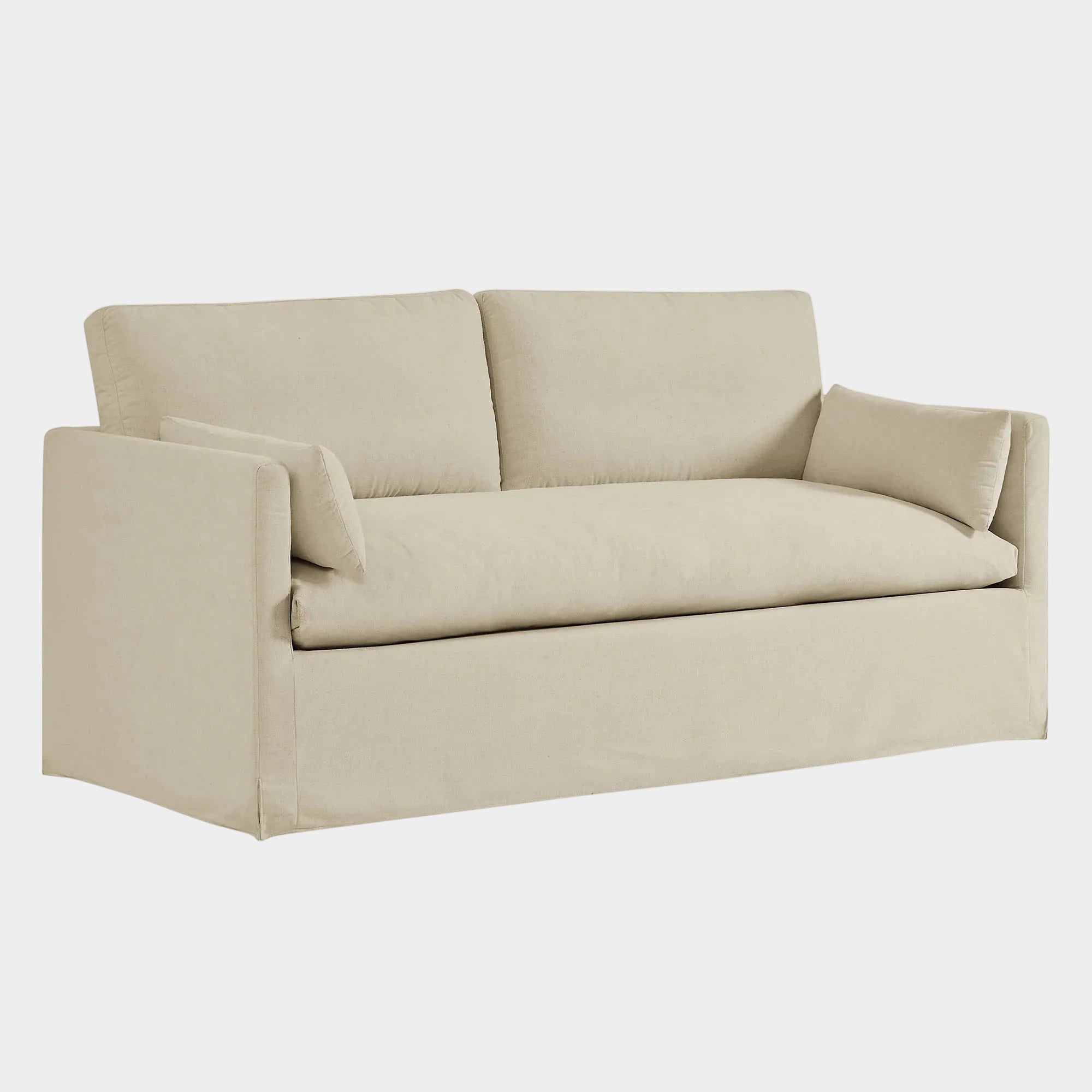 Wellfleet Slipcovered Linen-Blend Loveseat