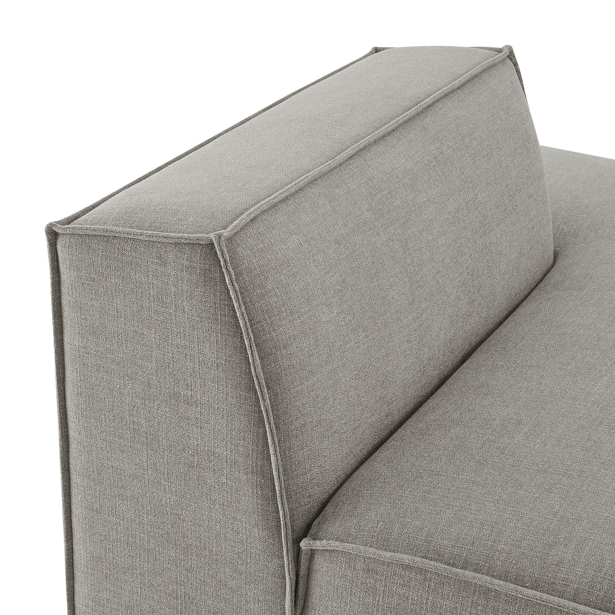 Restore Performance Fabric Upholstered Right-Facing Armless Modular Chaise