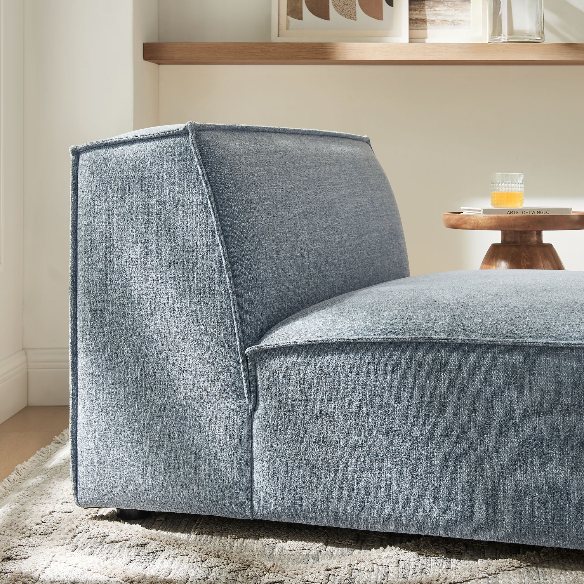 Restore Performance Fabric Upholstered Armless Modular Chair