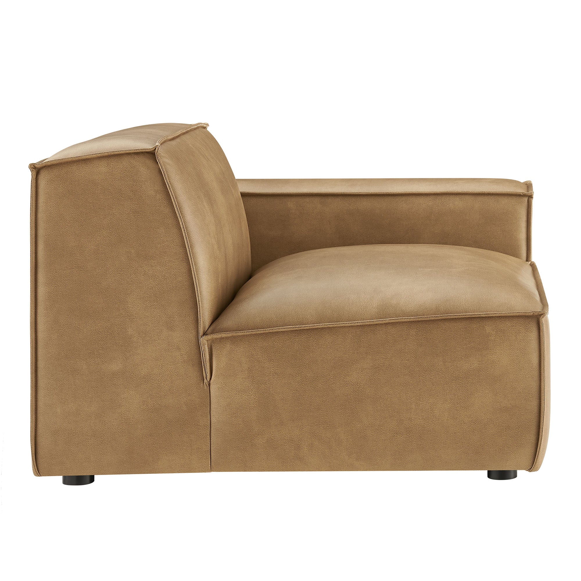 Restore Vegan Leather Right-Facing Modular Lounge Chair