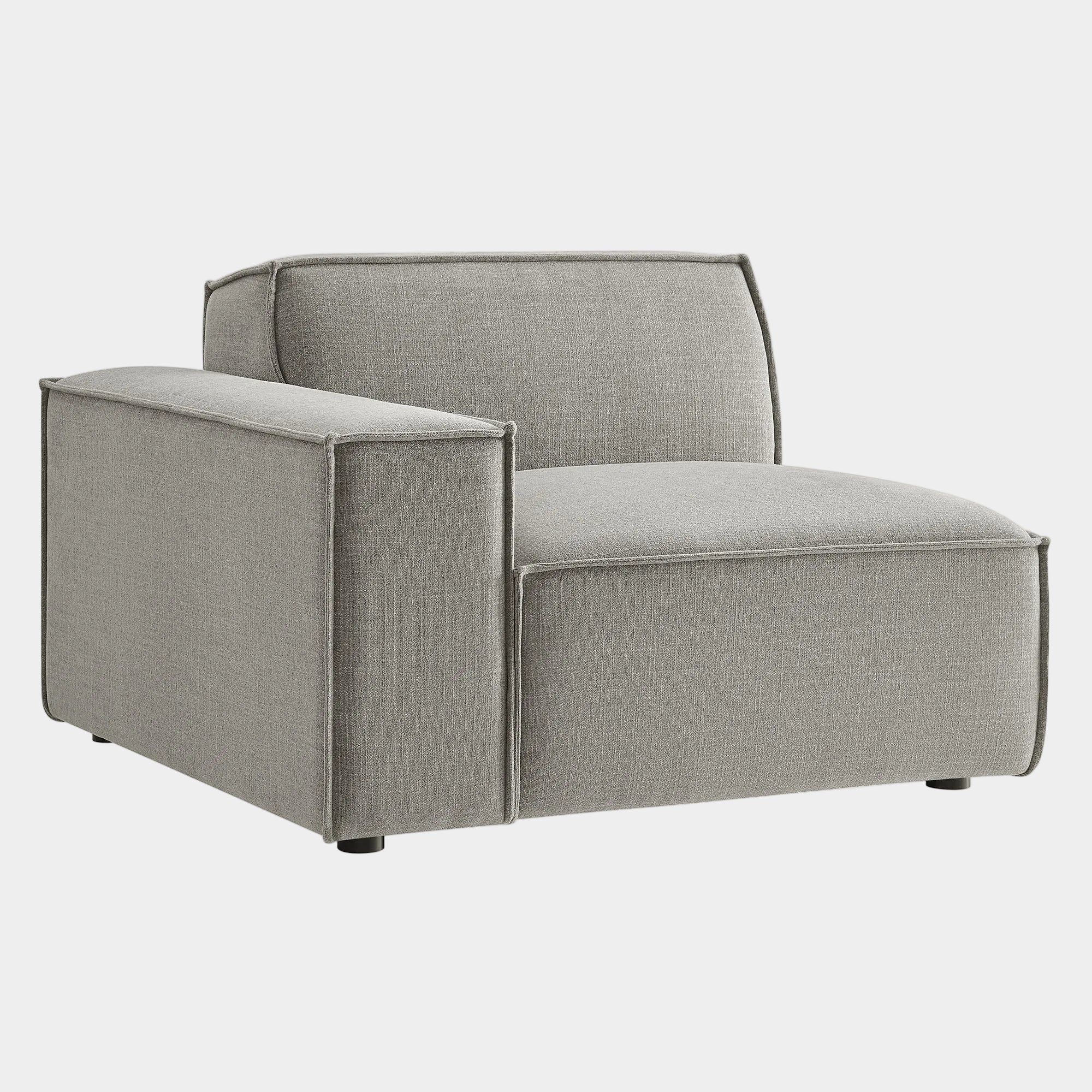Restore Performance Fabric Upholstered Left-Facing Modular Lounge Chair