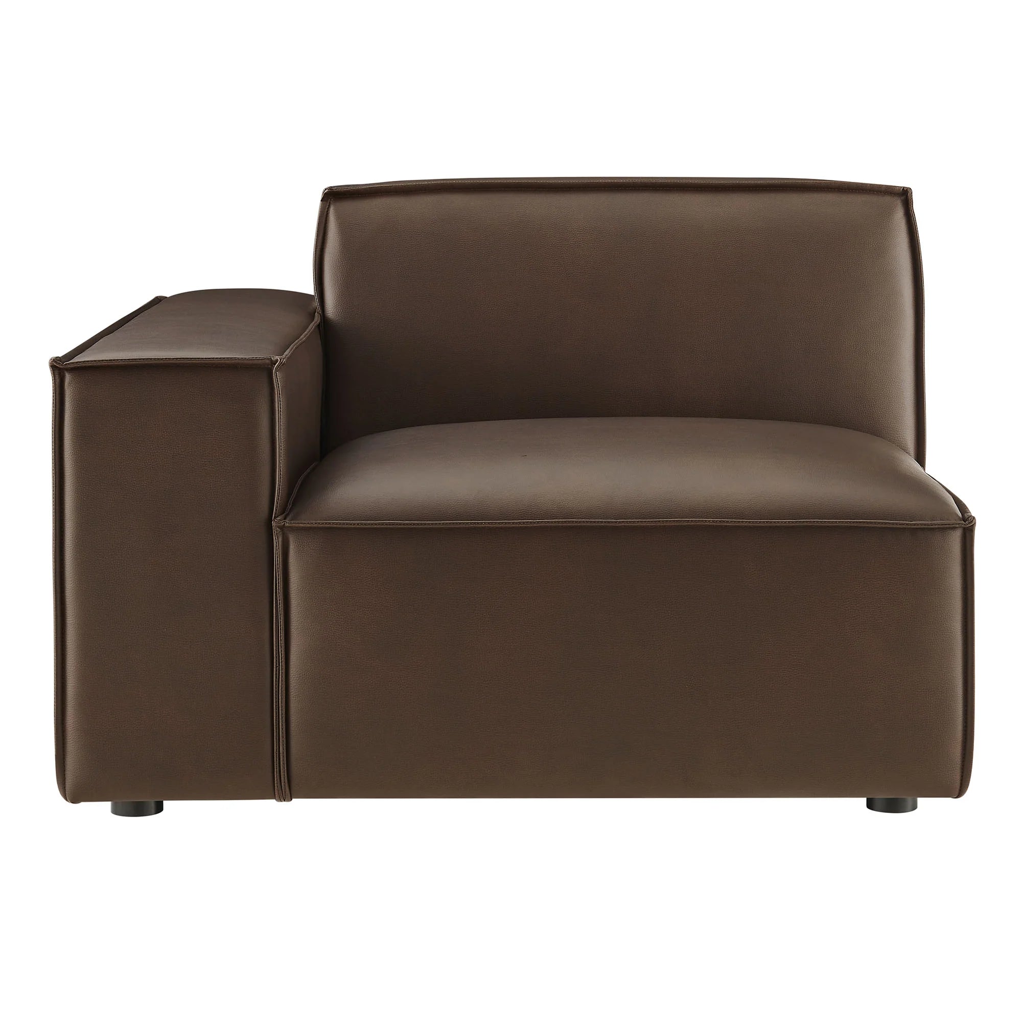 Restore Vegan Leather Left-Facing Modular Lounge Chair