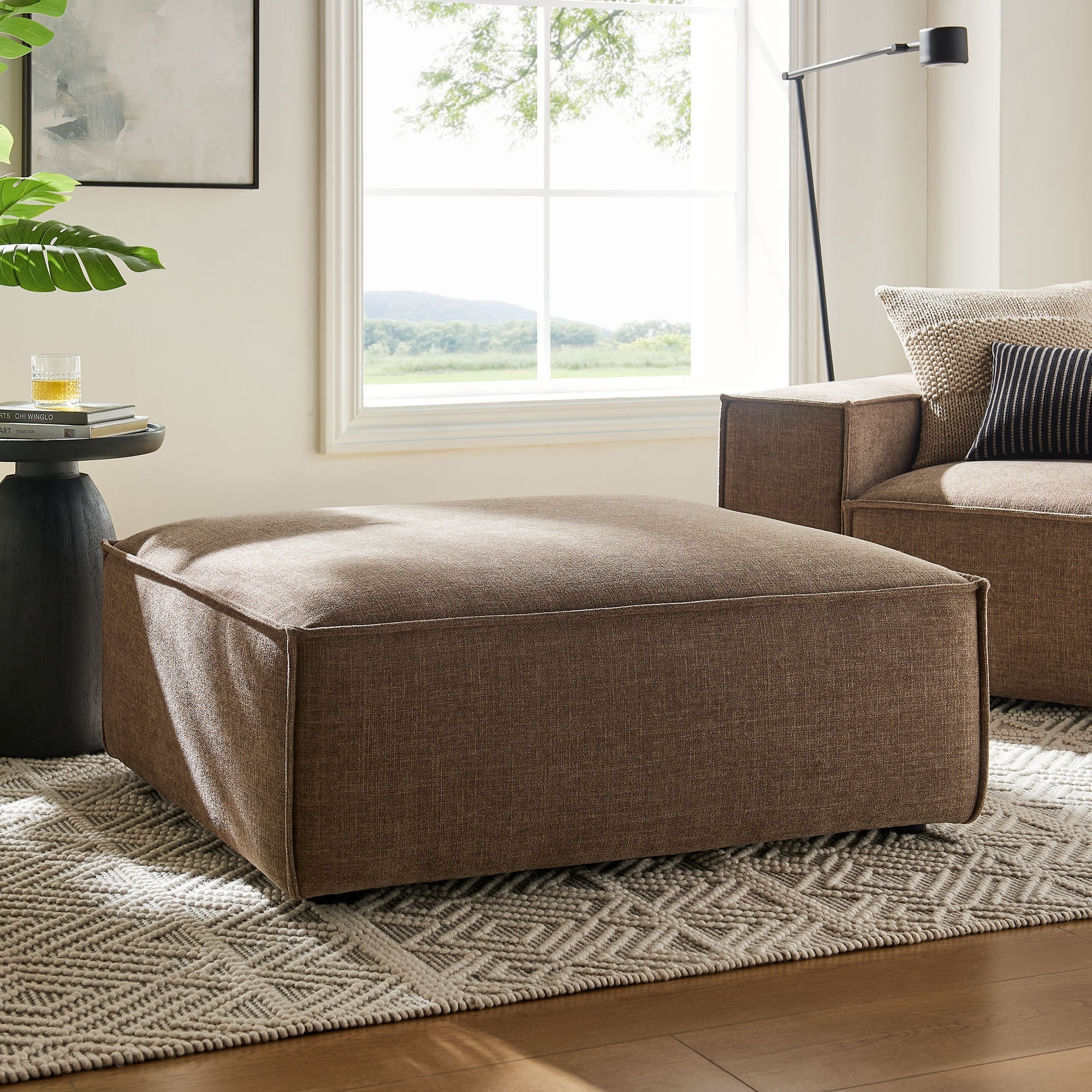 Restore Performance Fabric Upholstered Modular Ottoman