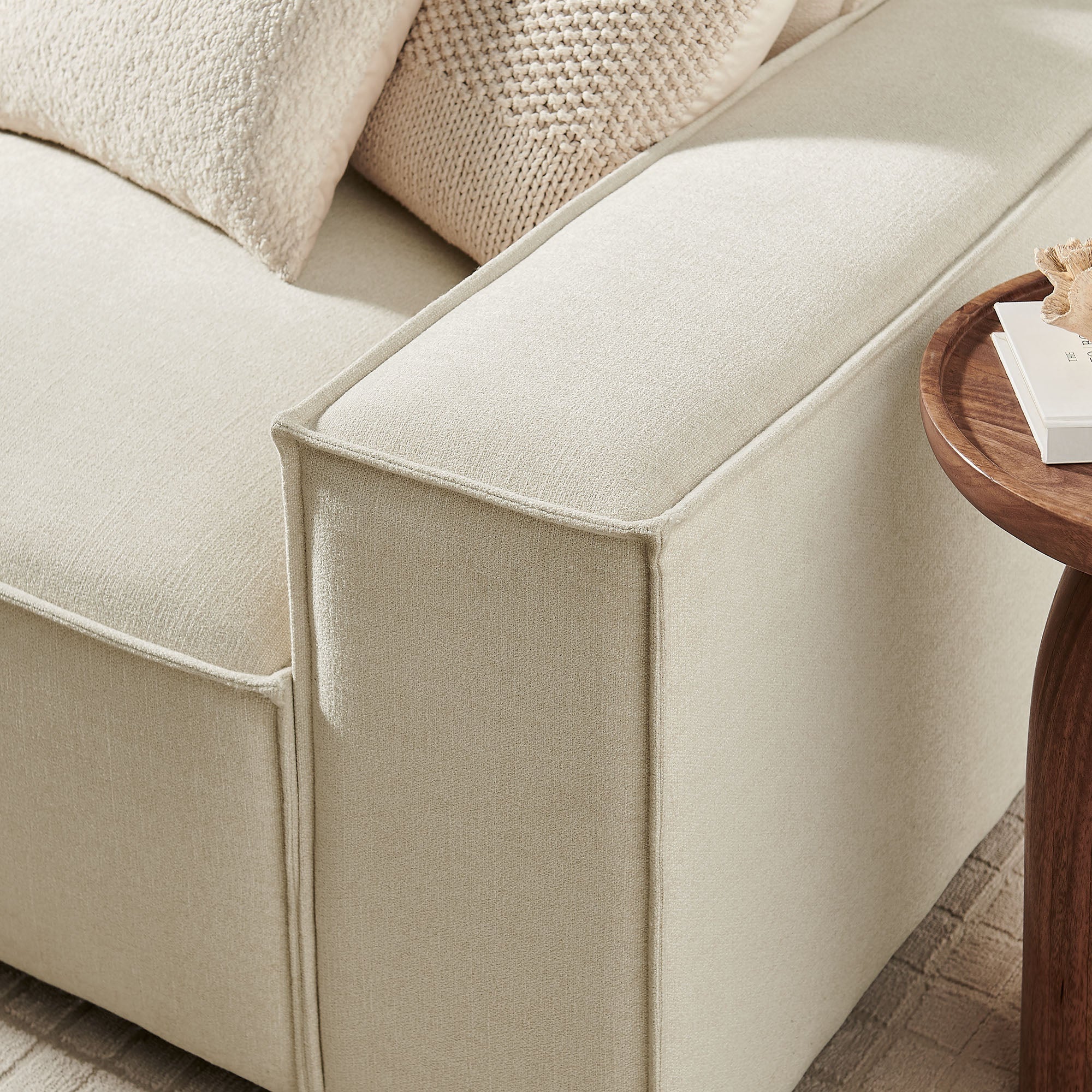 Restore 3-Piece Performance Fabric Upholstered Modular Sofa Set