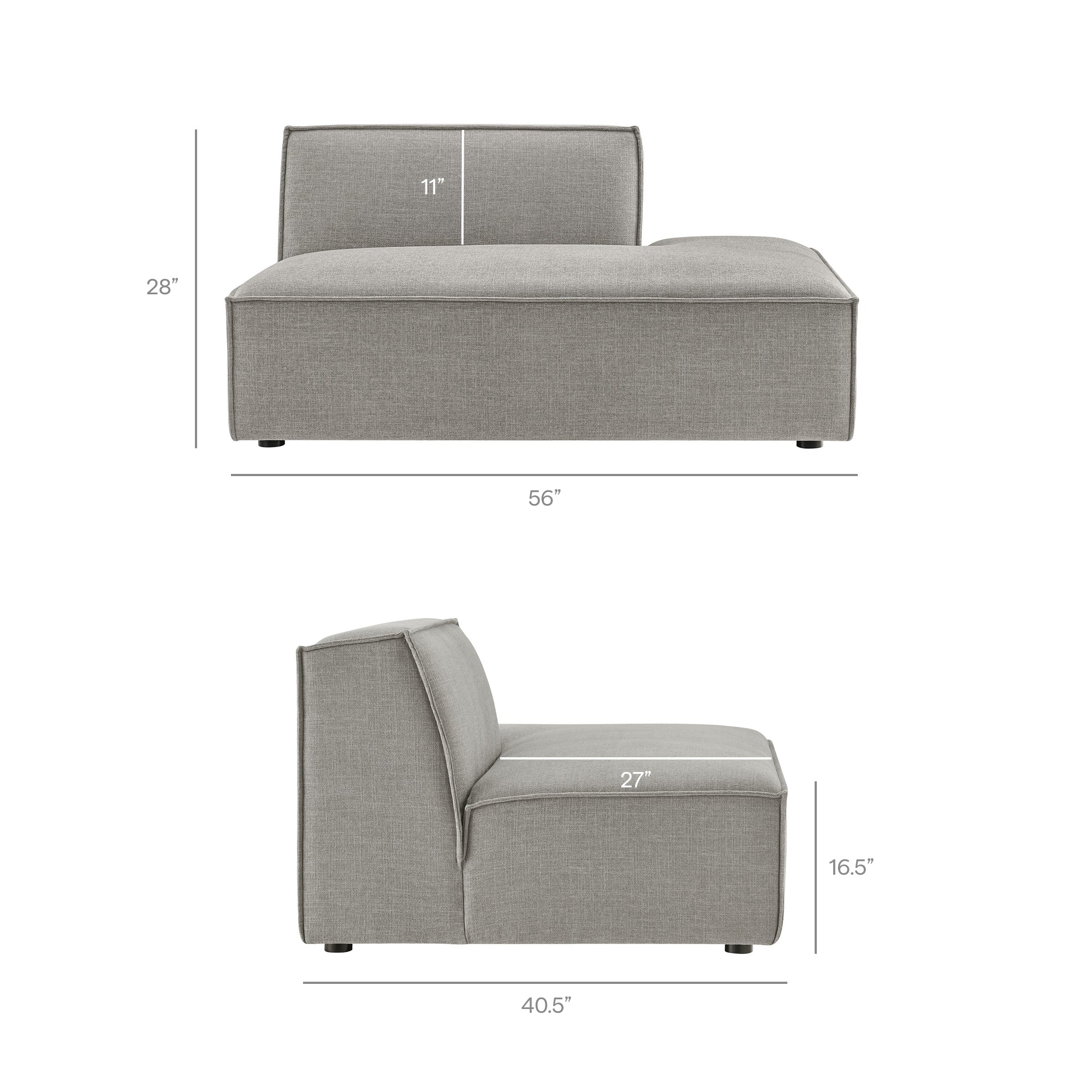 Restore 6-Piece Performance Fabric Upholstered U-Shaped Sectional Sofa