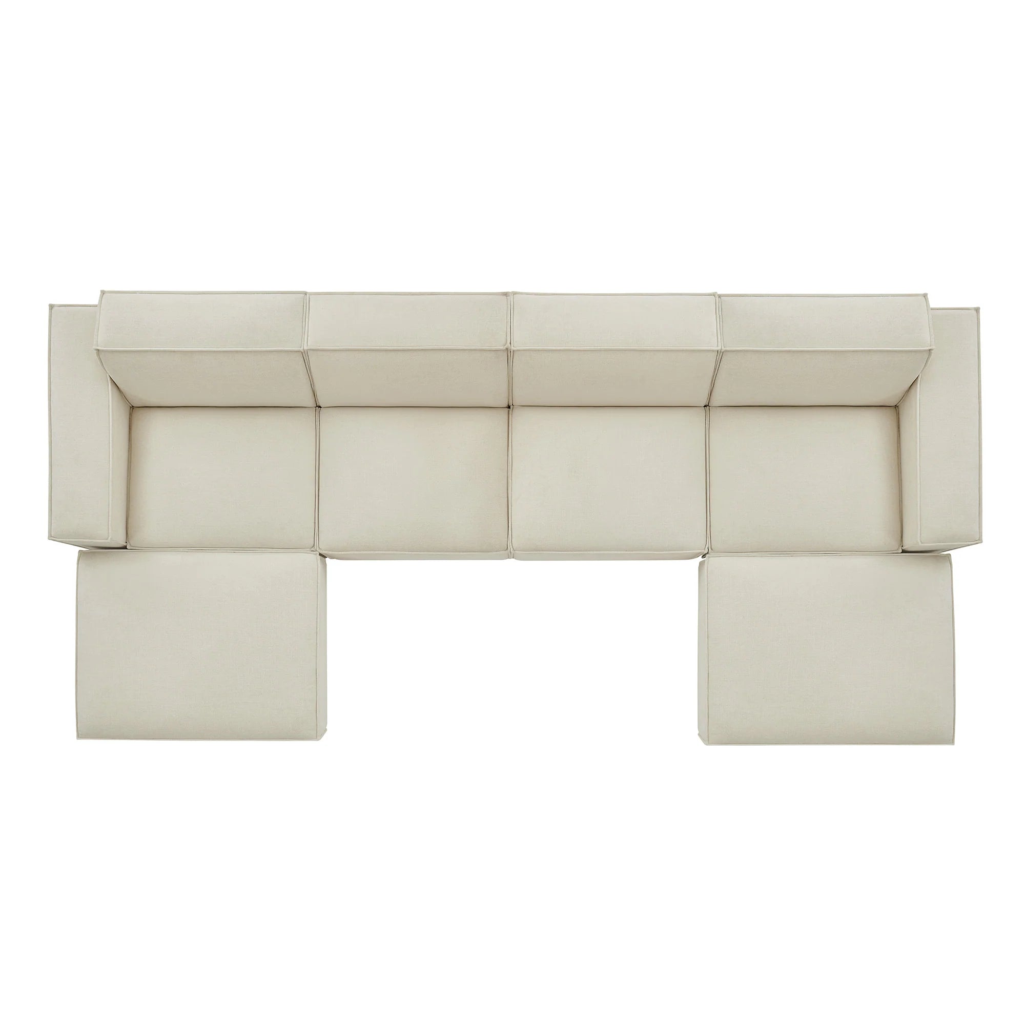 Restore 6-Piece Performance Fabric Upholstered Modular Sectional Sofa