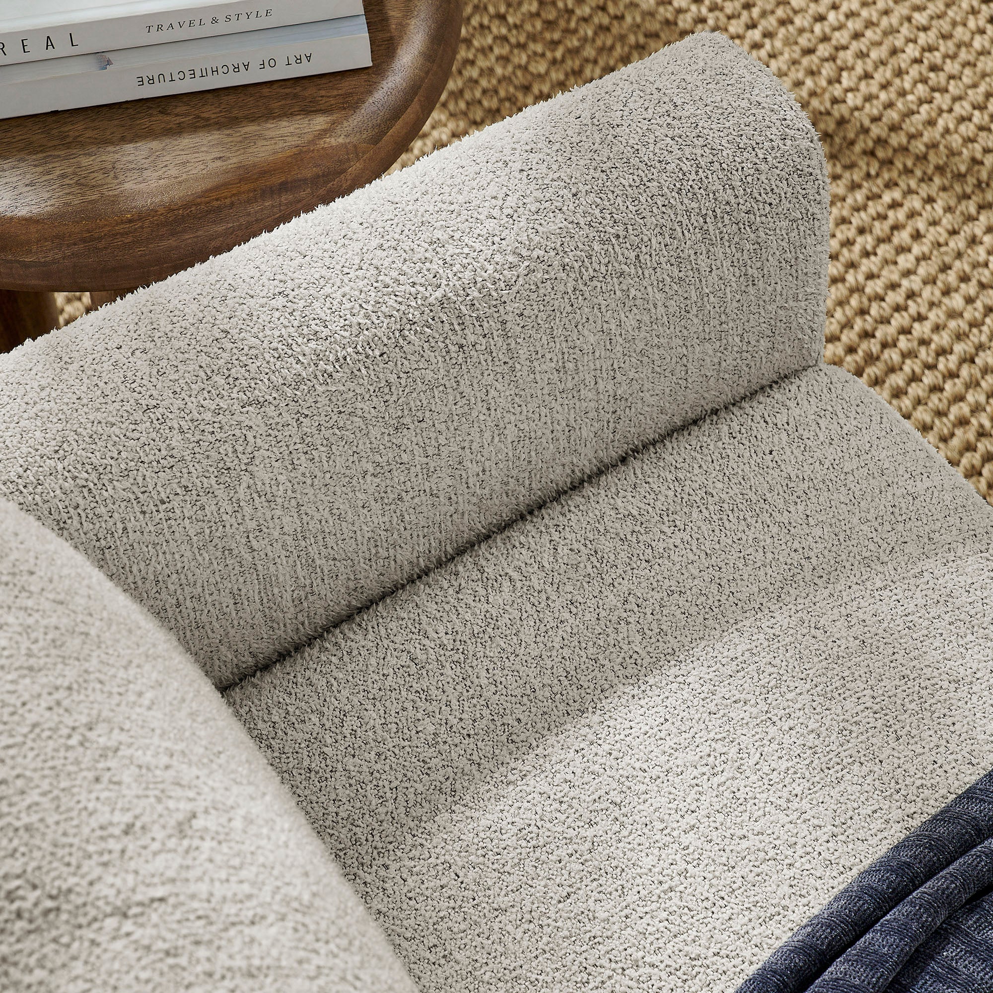 Hawken Boucle Fabric Loveseat