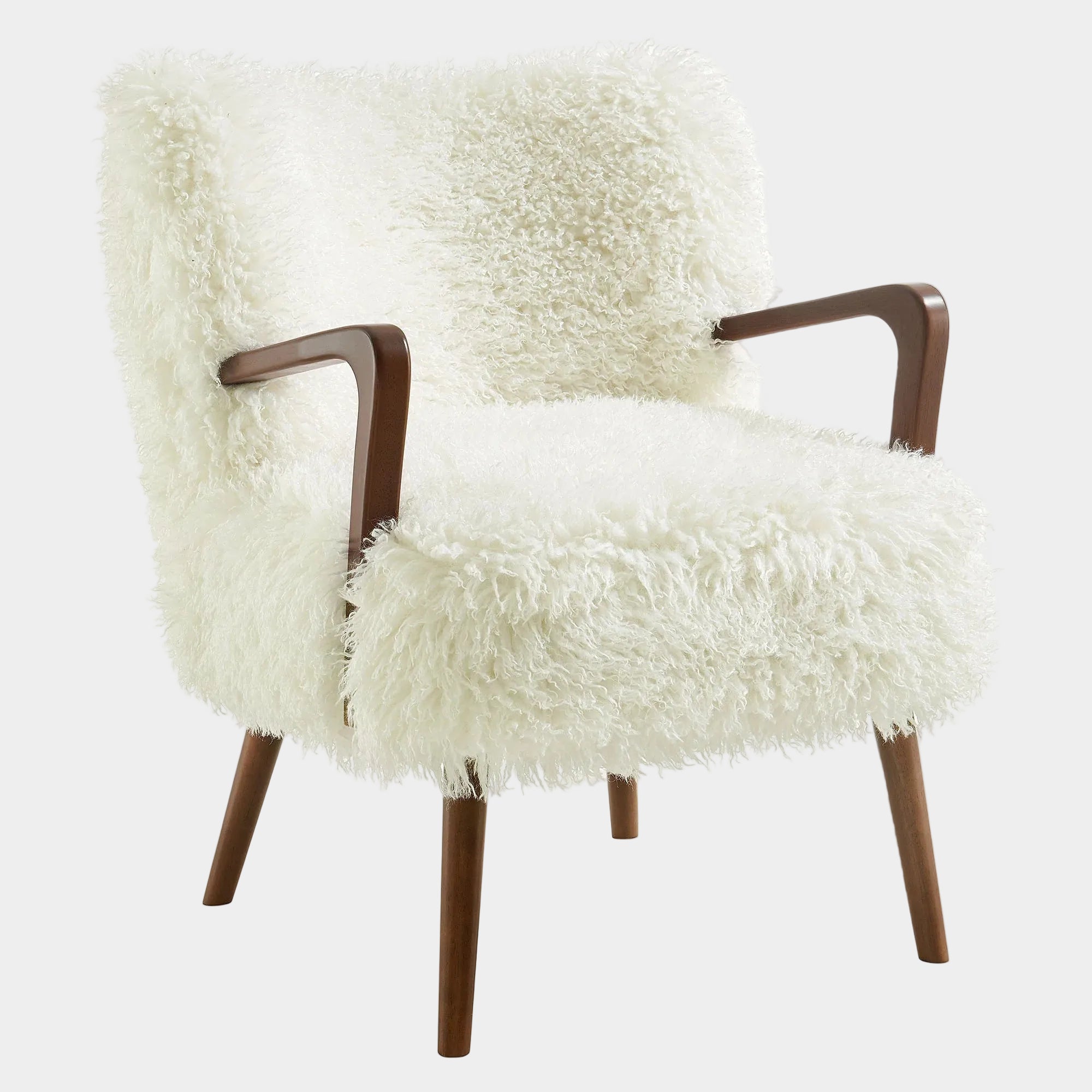 Zerra Faux Shearling Accent Armchair