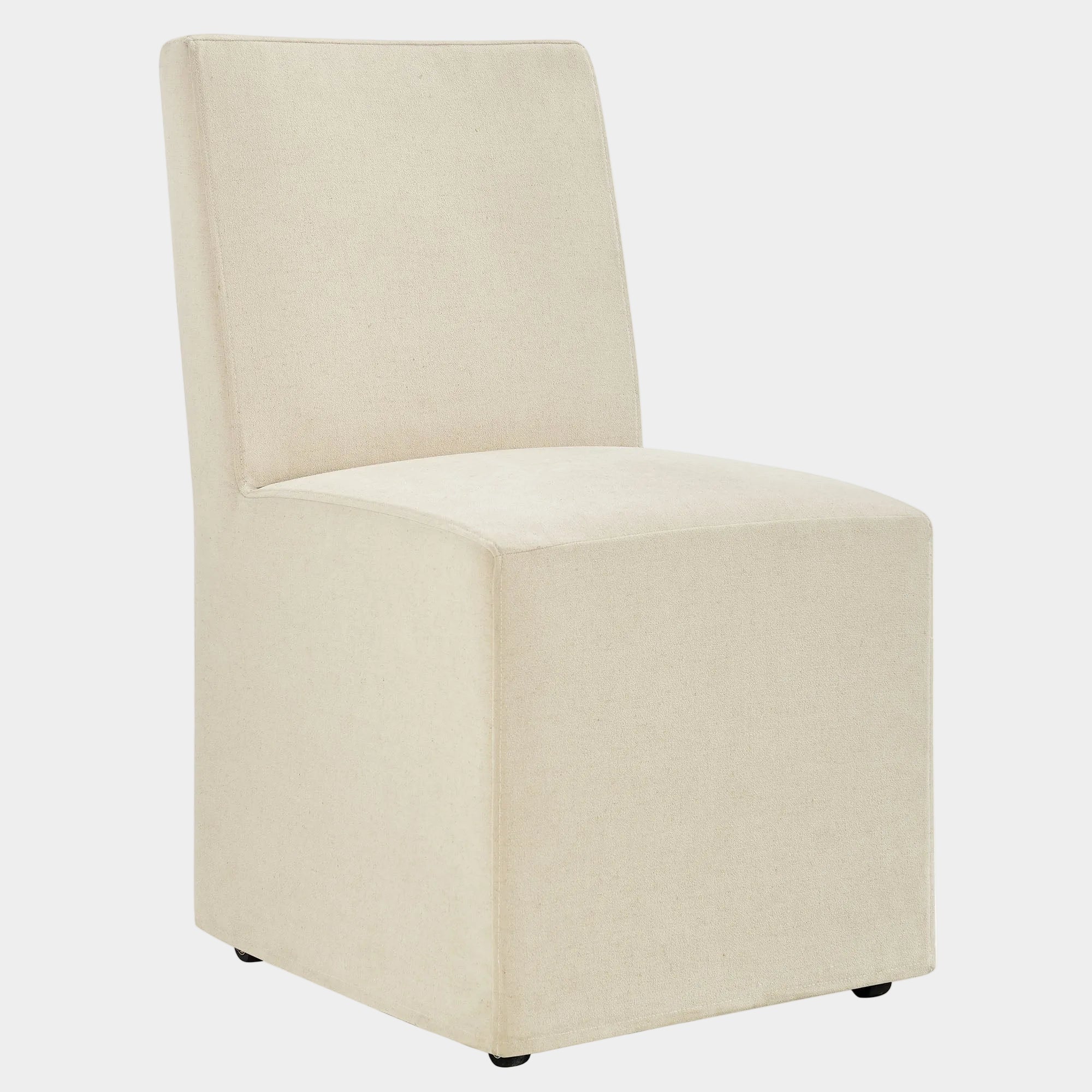 Tessera Upholstered Linen-Blend Slipcovered Dining Chair