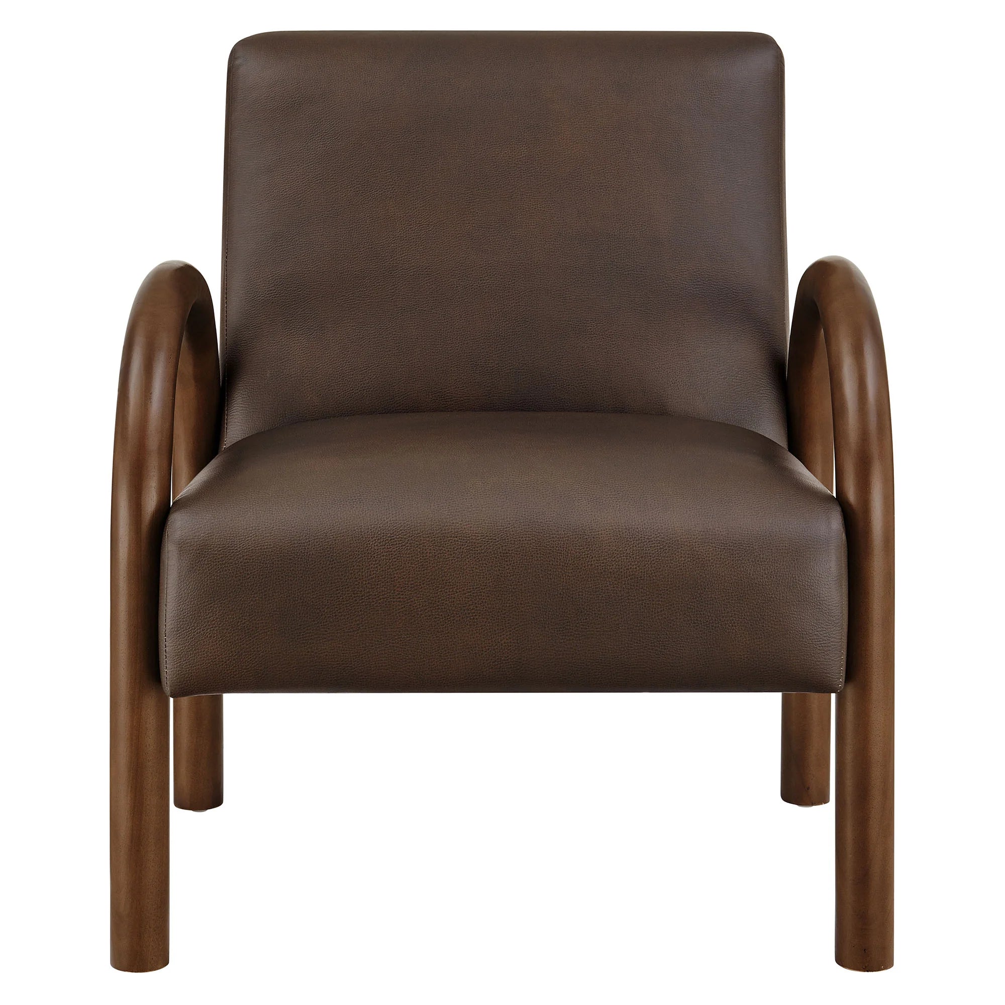 Lunet Faux Leather Upholstered Accent Chair