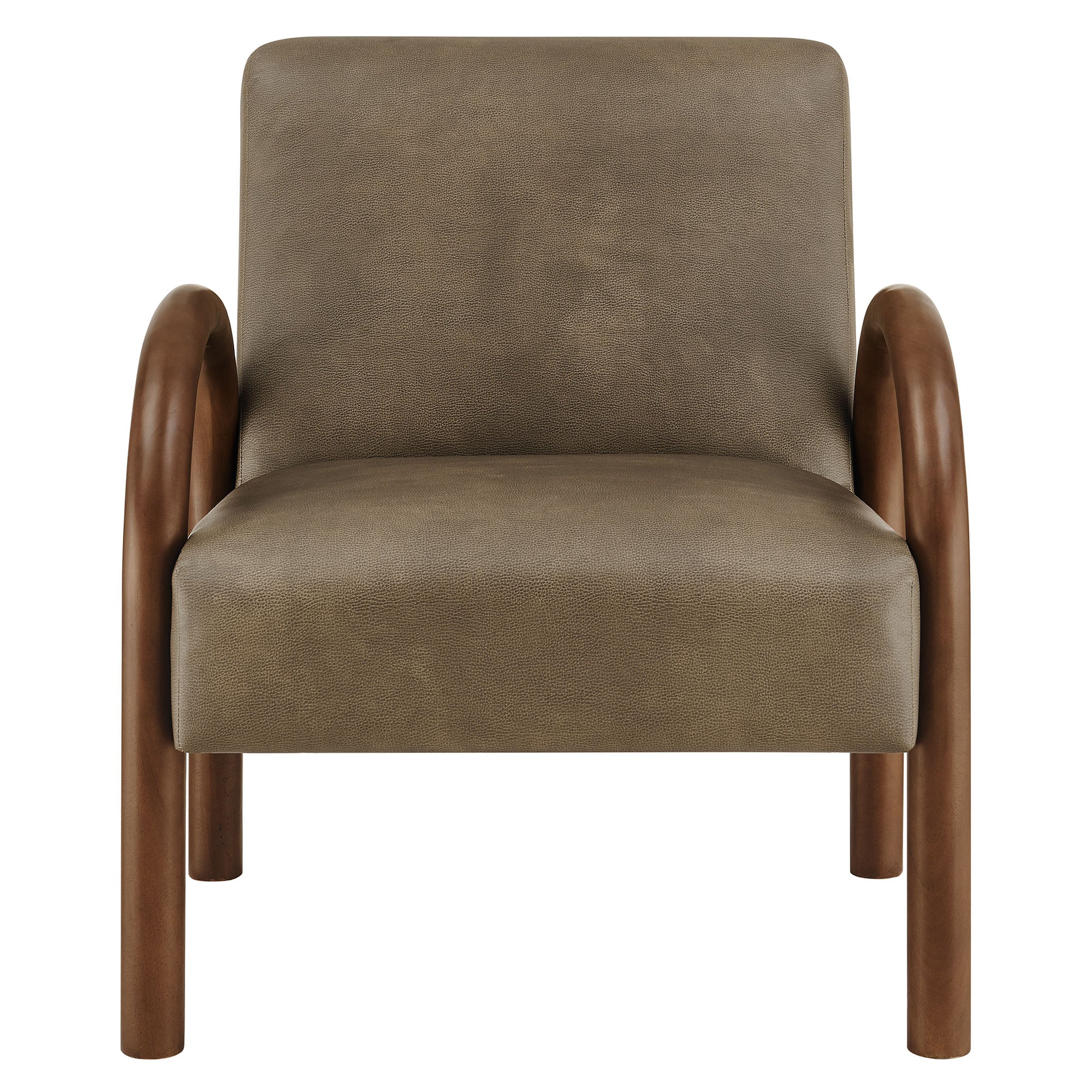 Lunet Faux Leather Upholstered Accent Chair