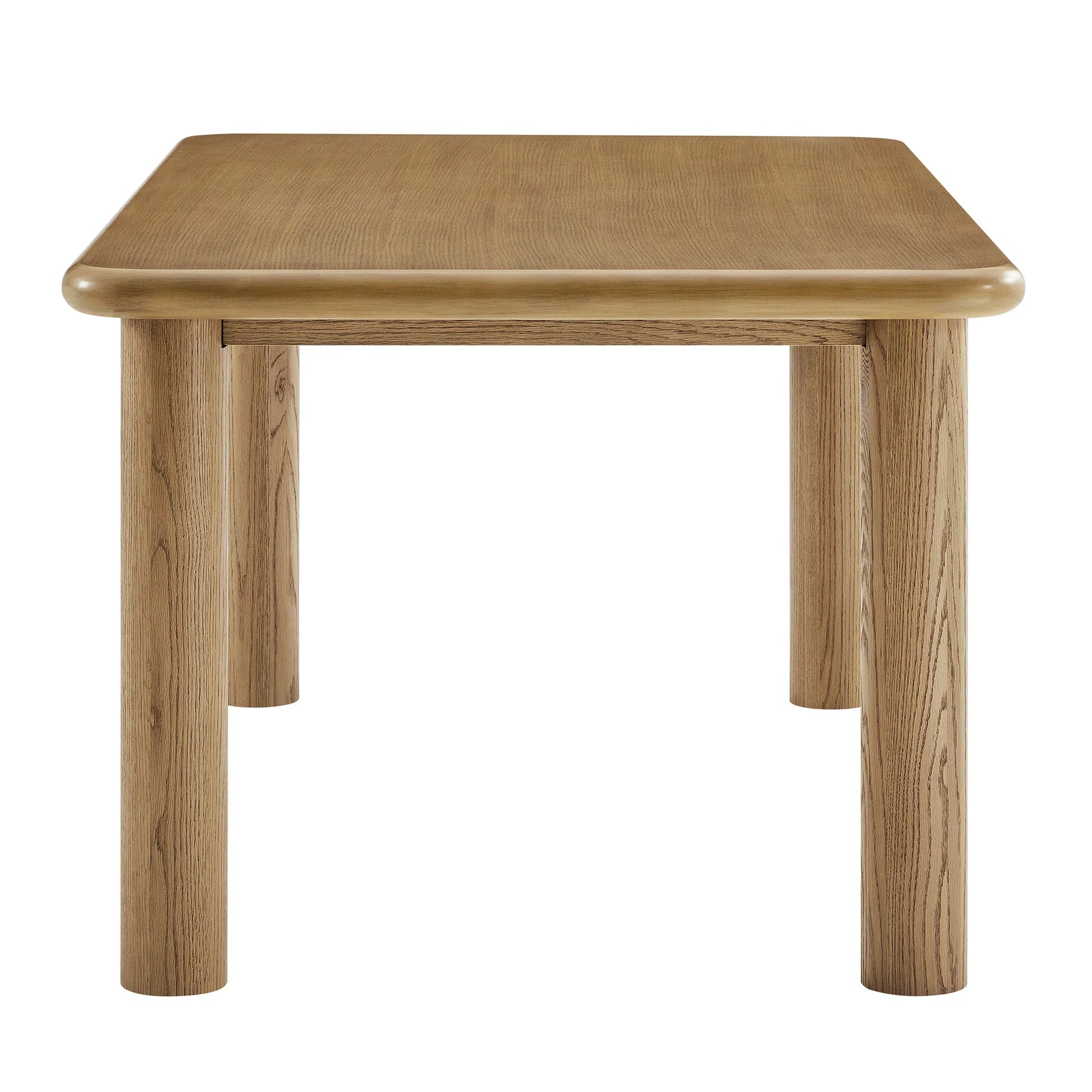 Alvia 72" Rectangular Oak Wood Dining Table
