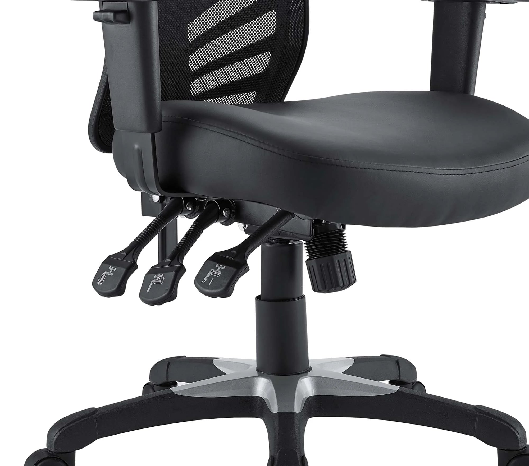 Chaise de bureau articulée en vinyle