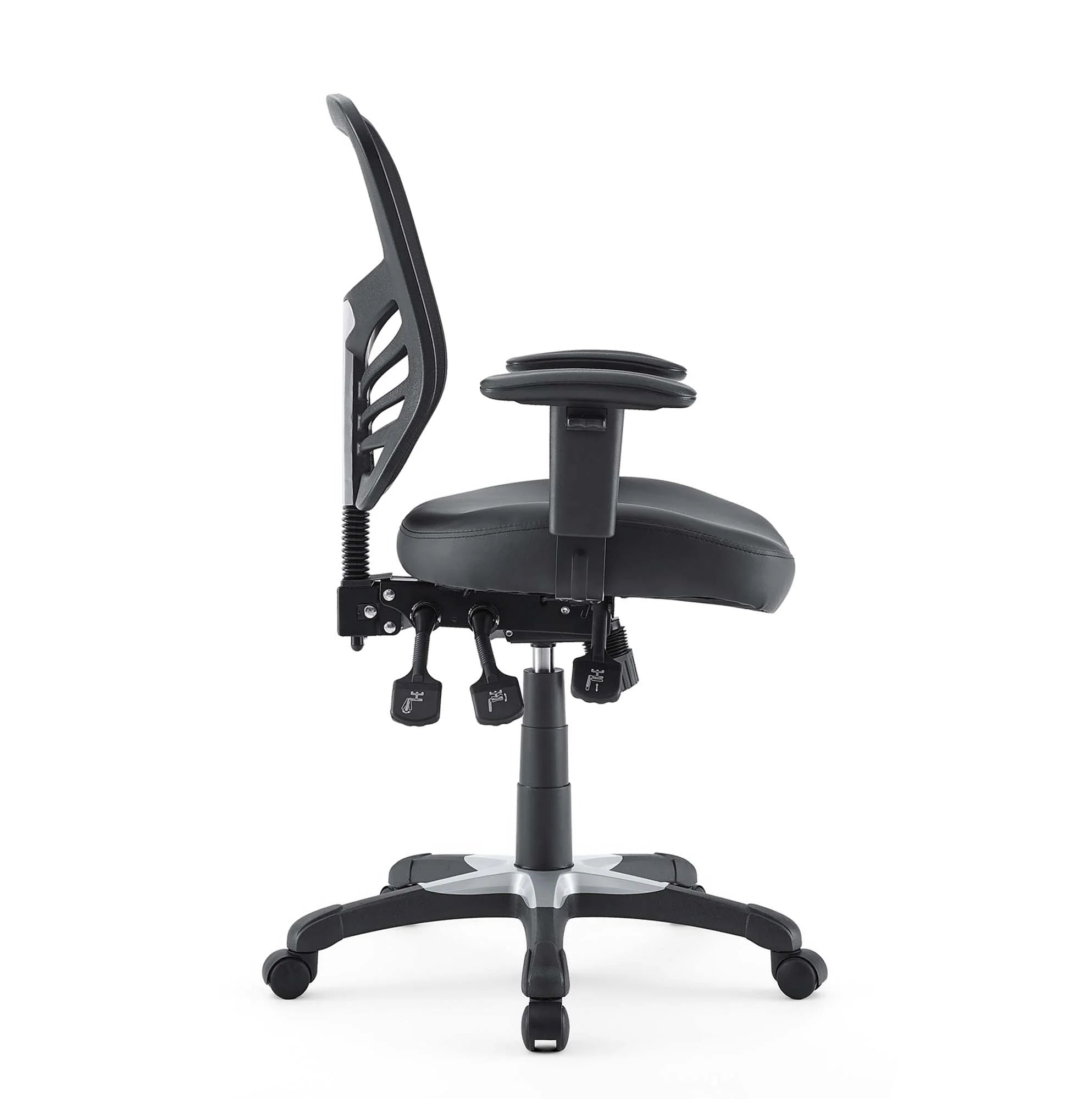 Chaise de bureau articulée en vinyle