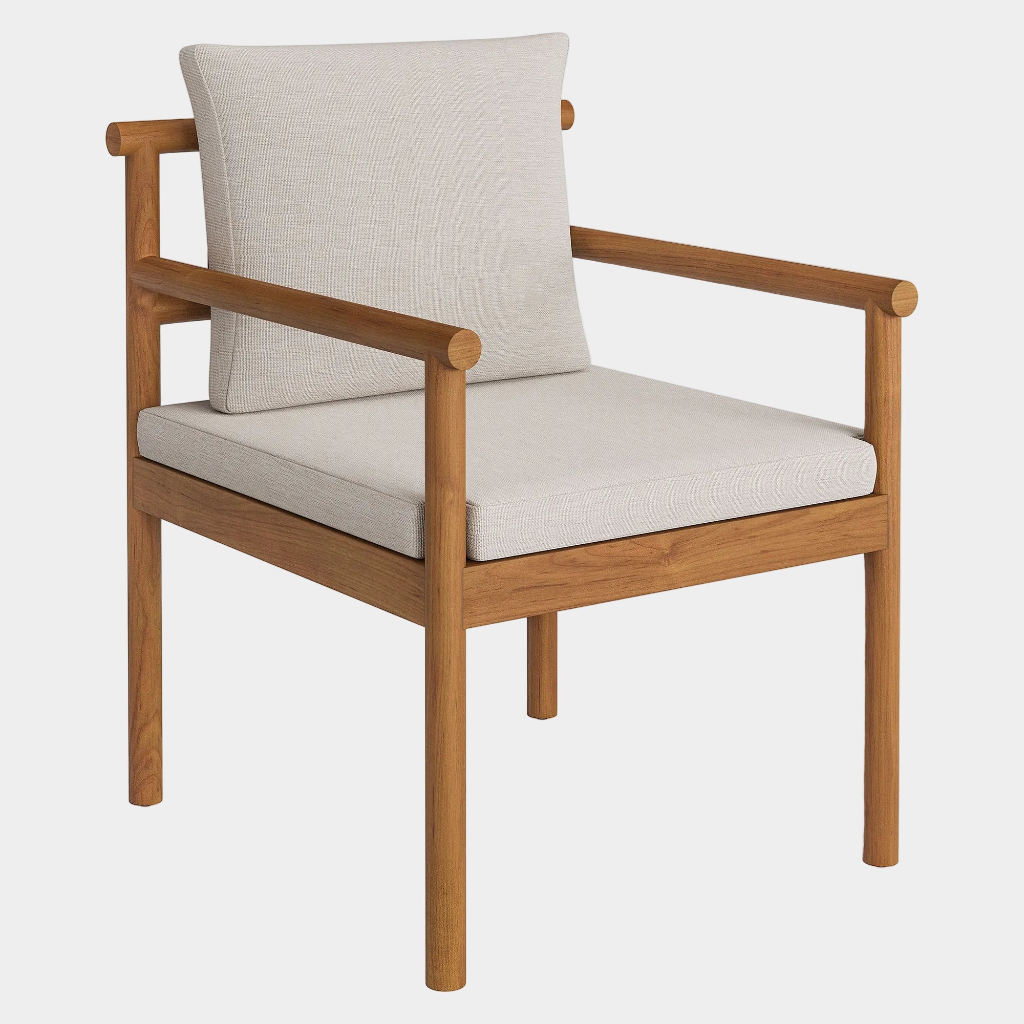 Eleni Outdoor Patio Teak Wood Rope Dining Chair