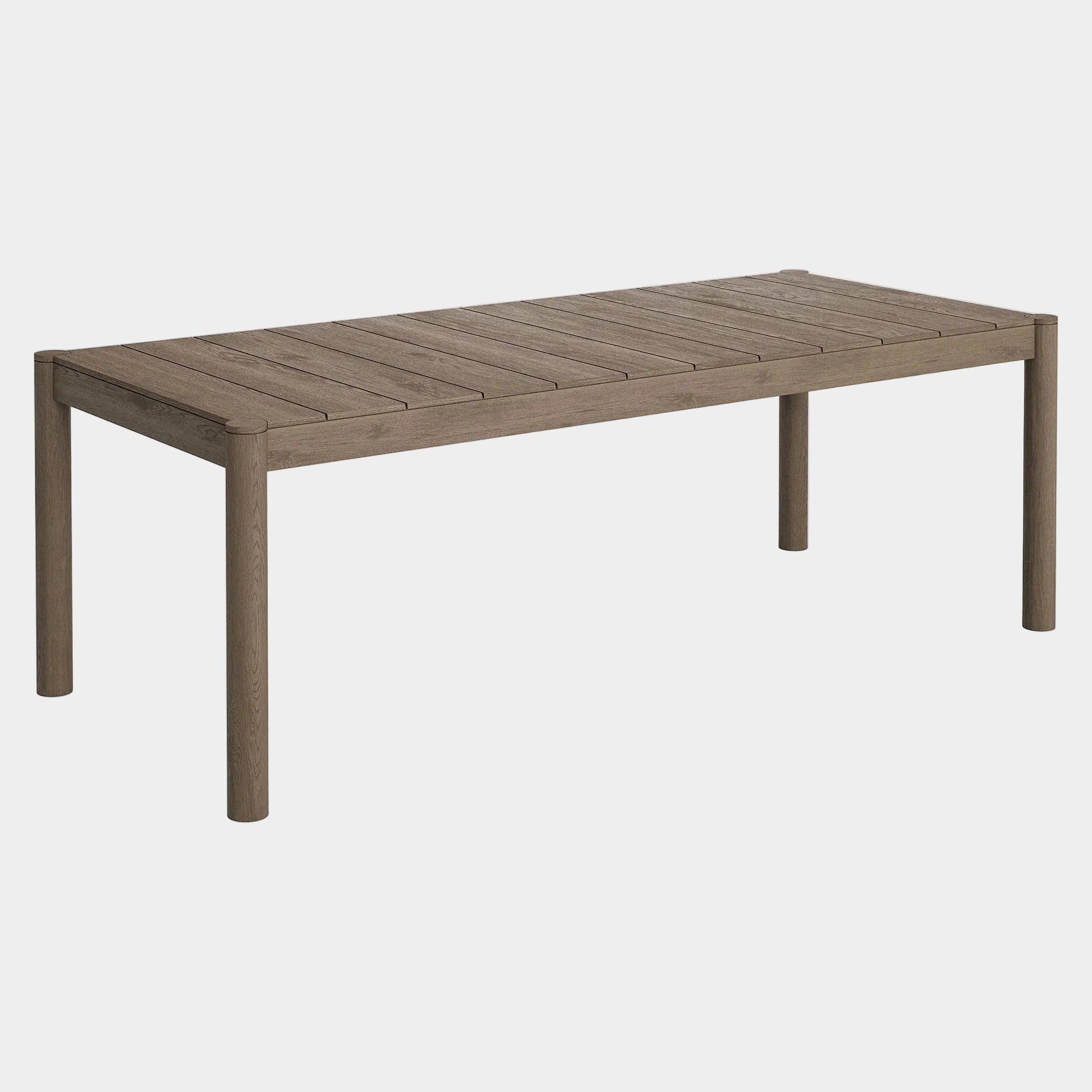 Eleni 89-Inch Outdoor Patio Teak Wood Dining Table