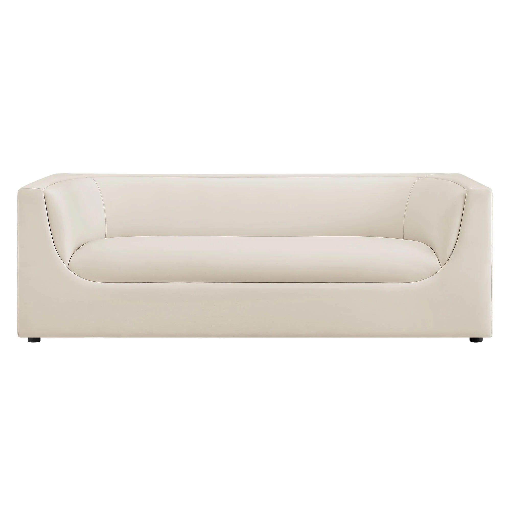 Hilda 86" Curved Back Performance Velvet Sofa