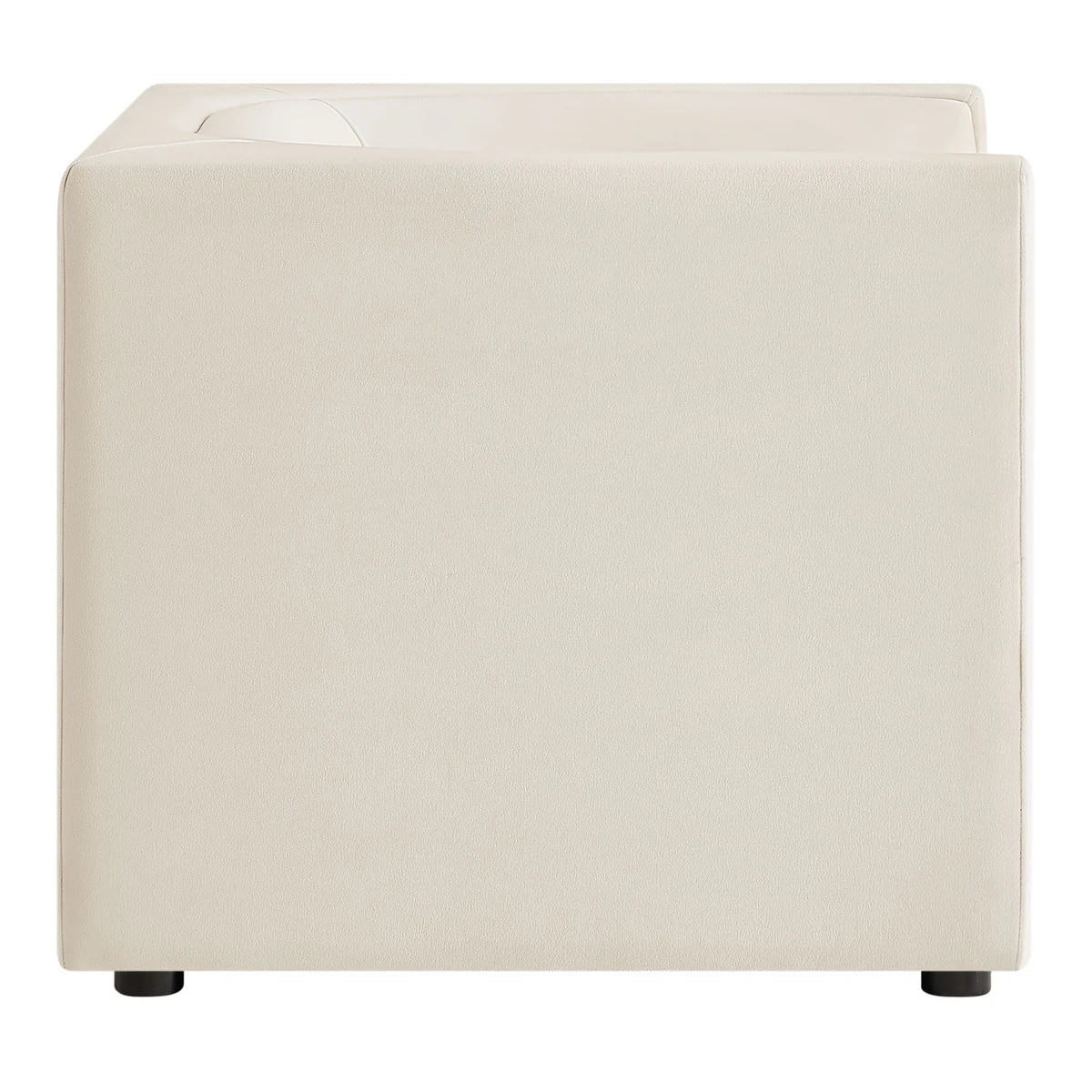 Hilda Curved Back Performance Velvet Armchair