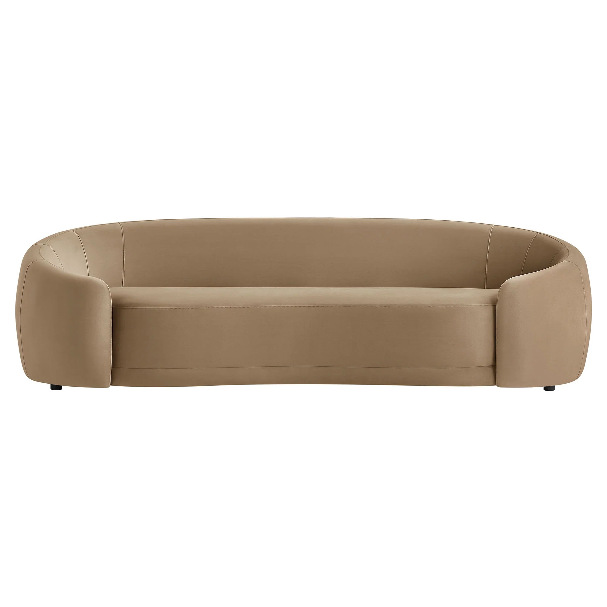 Contessa Curved Performance Velvet Sofa