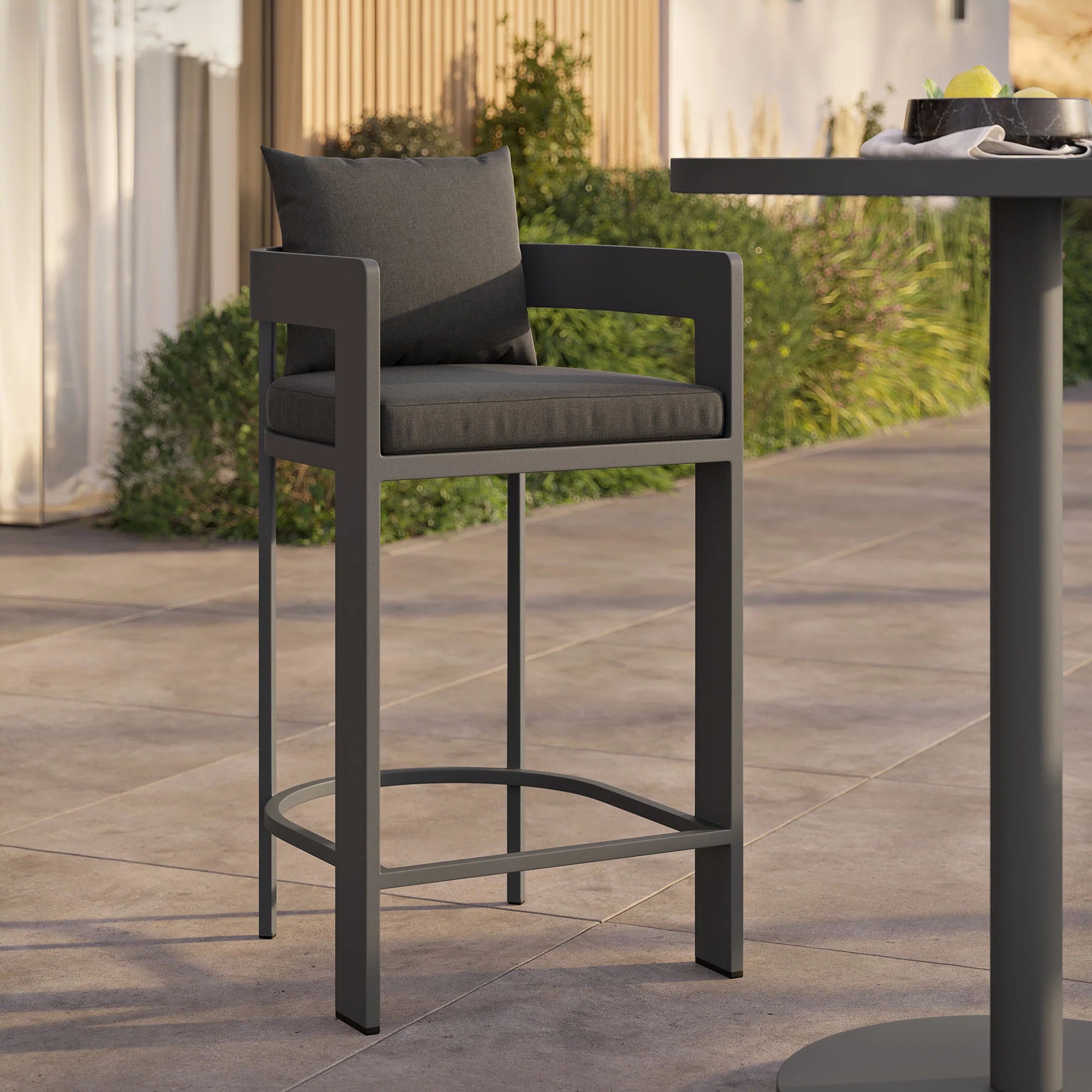 Tahoe Outdoor Patio Aluminum Bar Chair