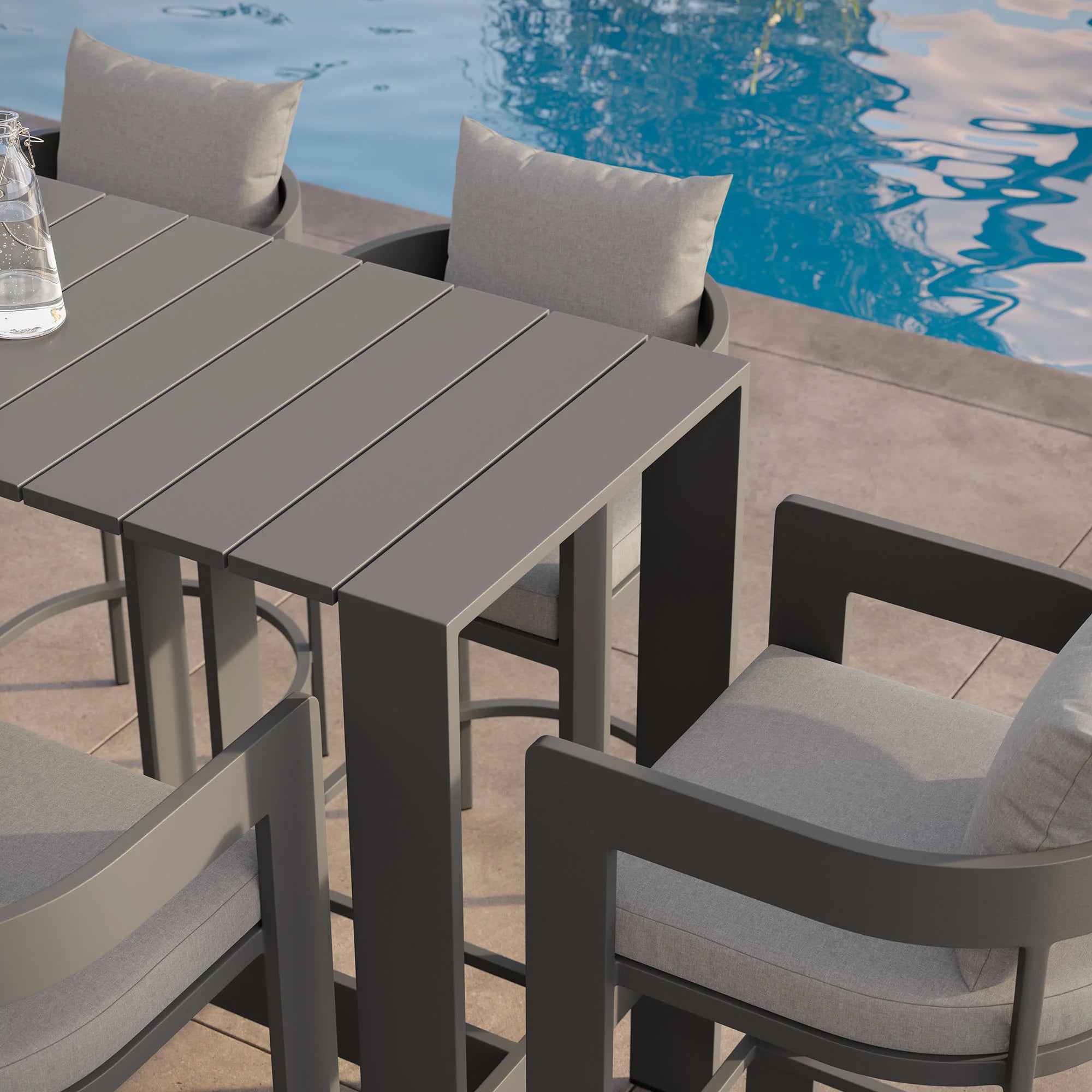 Tahoe 5-Piece Outdoor Bar Table Set