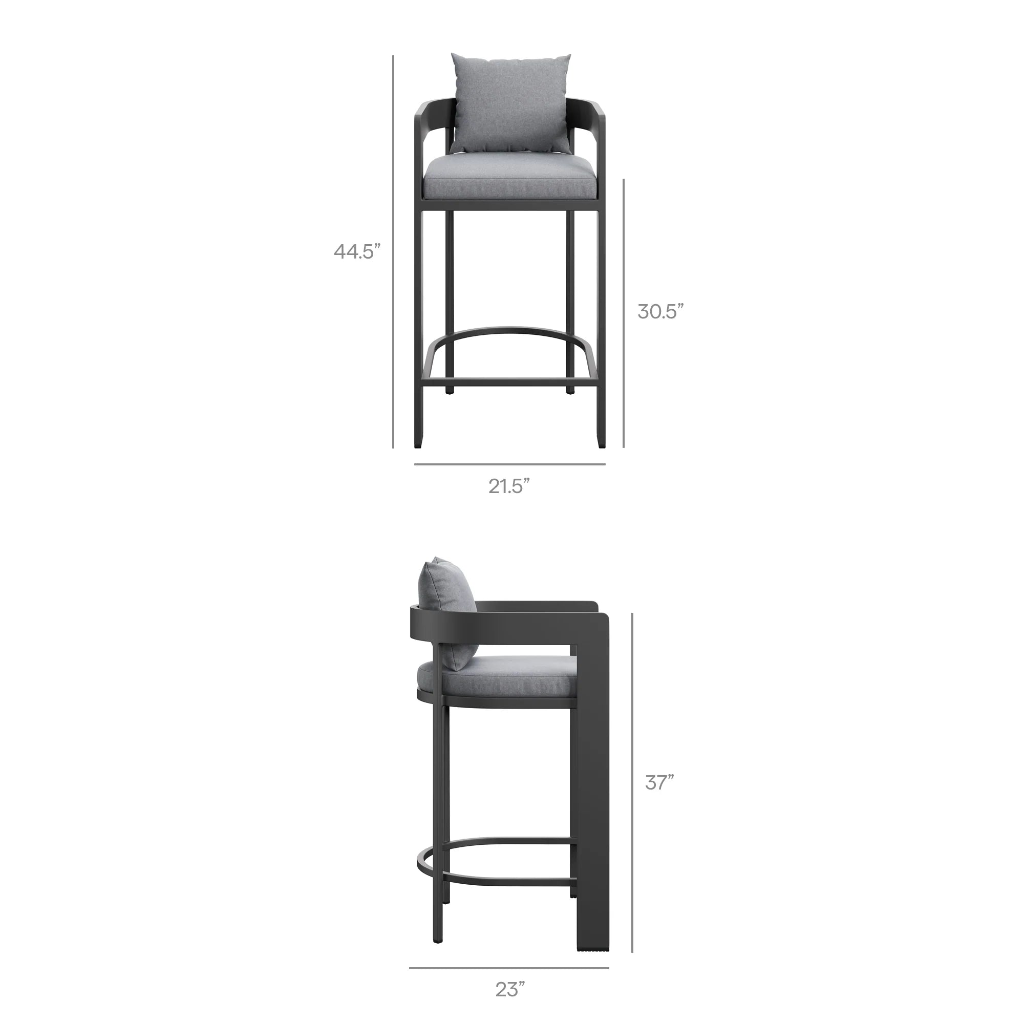 Tahoe 5-Piece Outdoor Bar Table Set