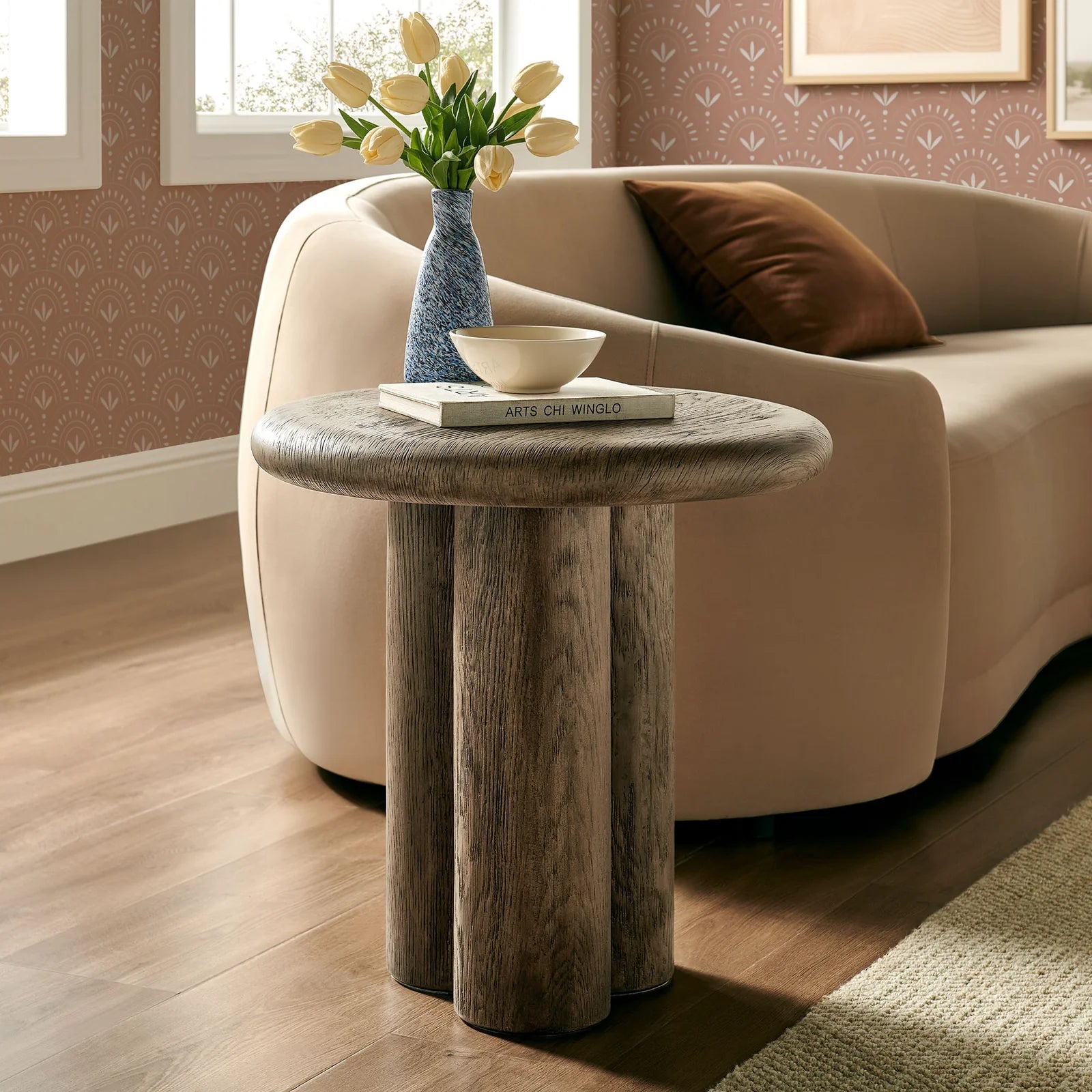 Tori 20 Inch Round Indoor and Outdoor Side Table