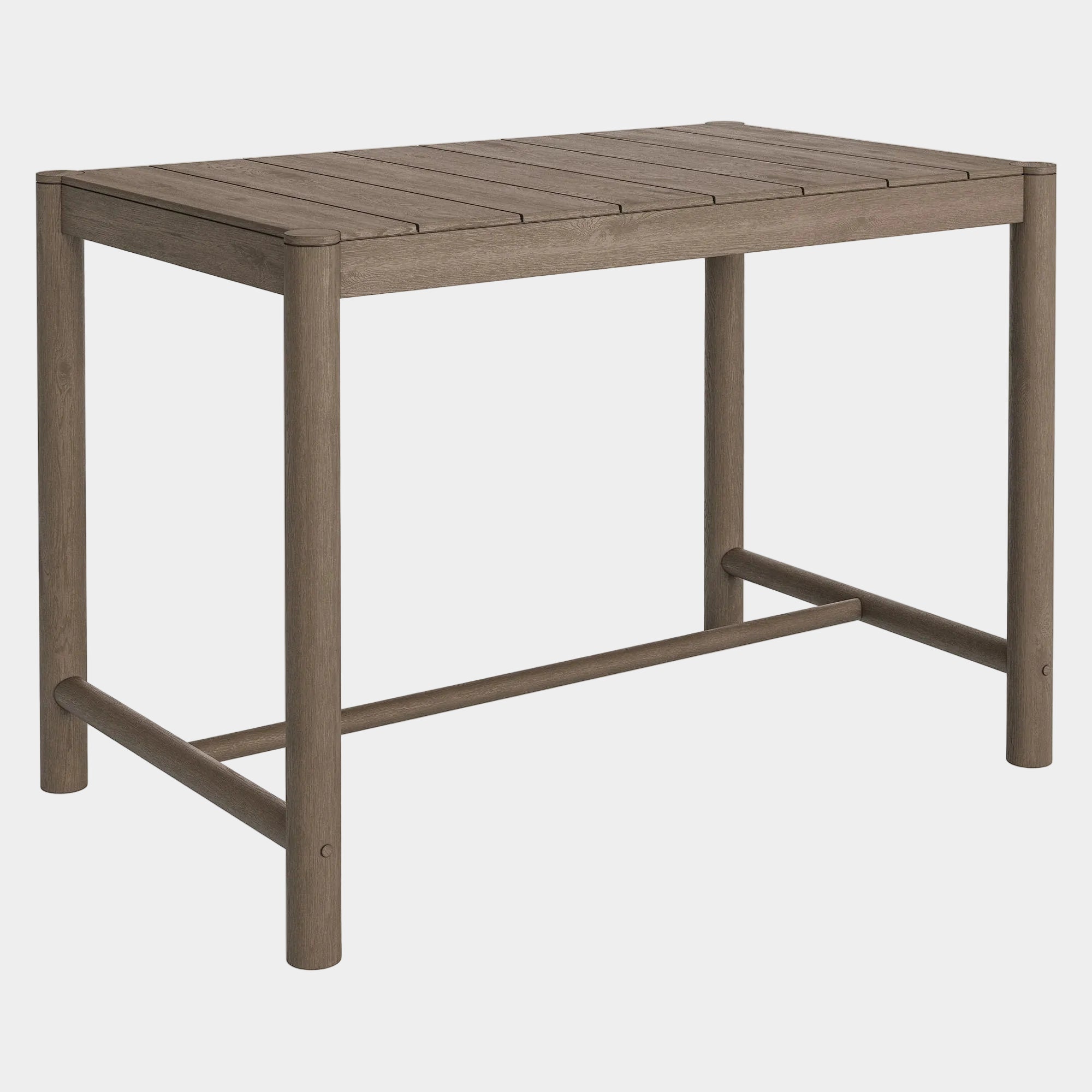Eleni Rectangle 56-Inch Outdoor Teak Wood Rectangular Bar Table