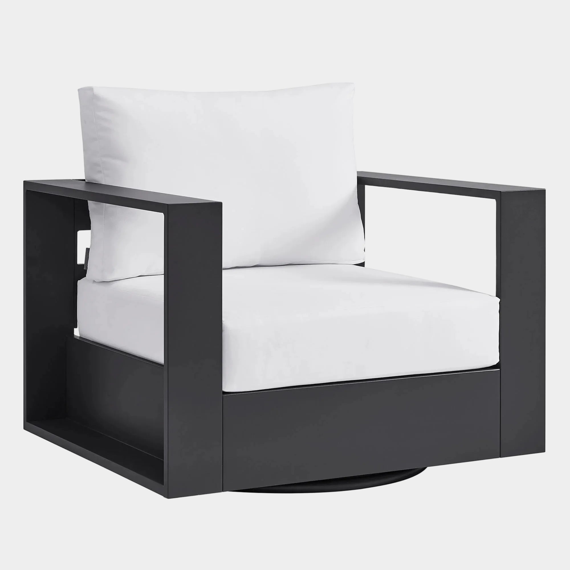 Tahoe Outdoor Powder-Coated Aluminum Swivel Armchair