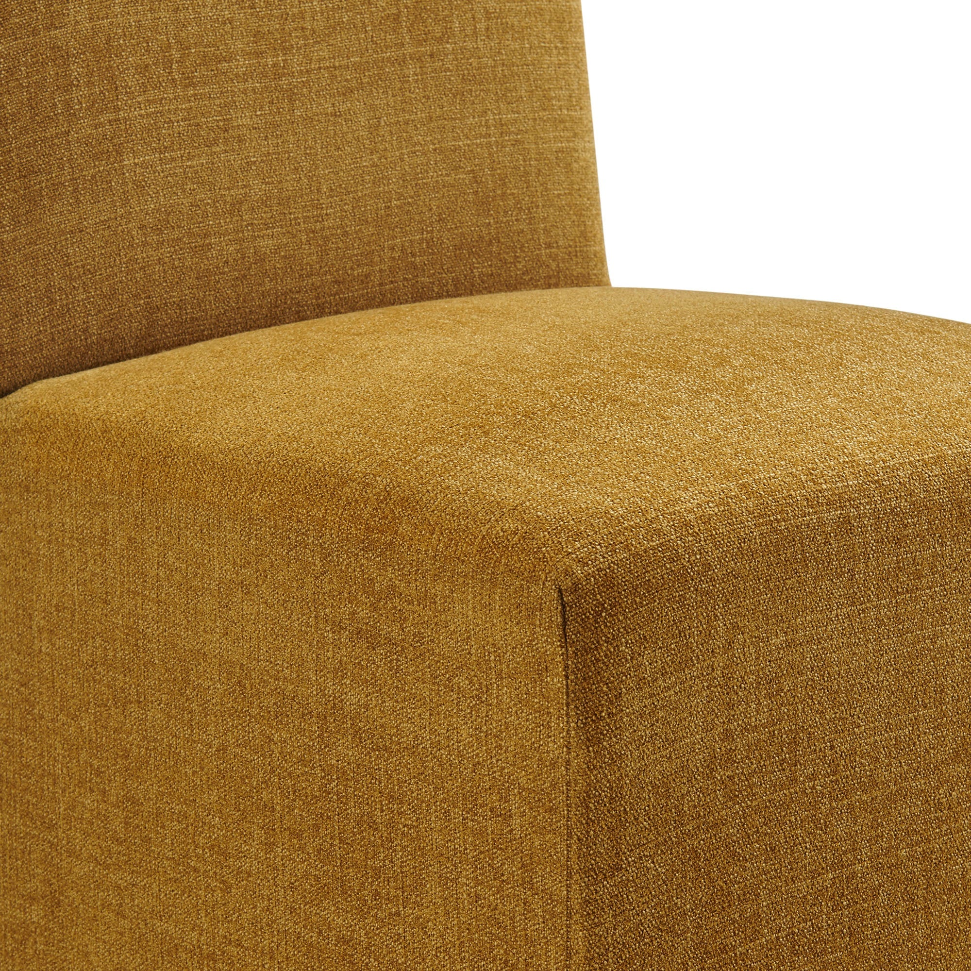 Aster Slub Weave Fabric Slipcovered Dining Chairs Set of 2