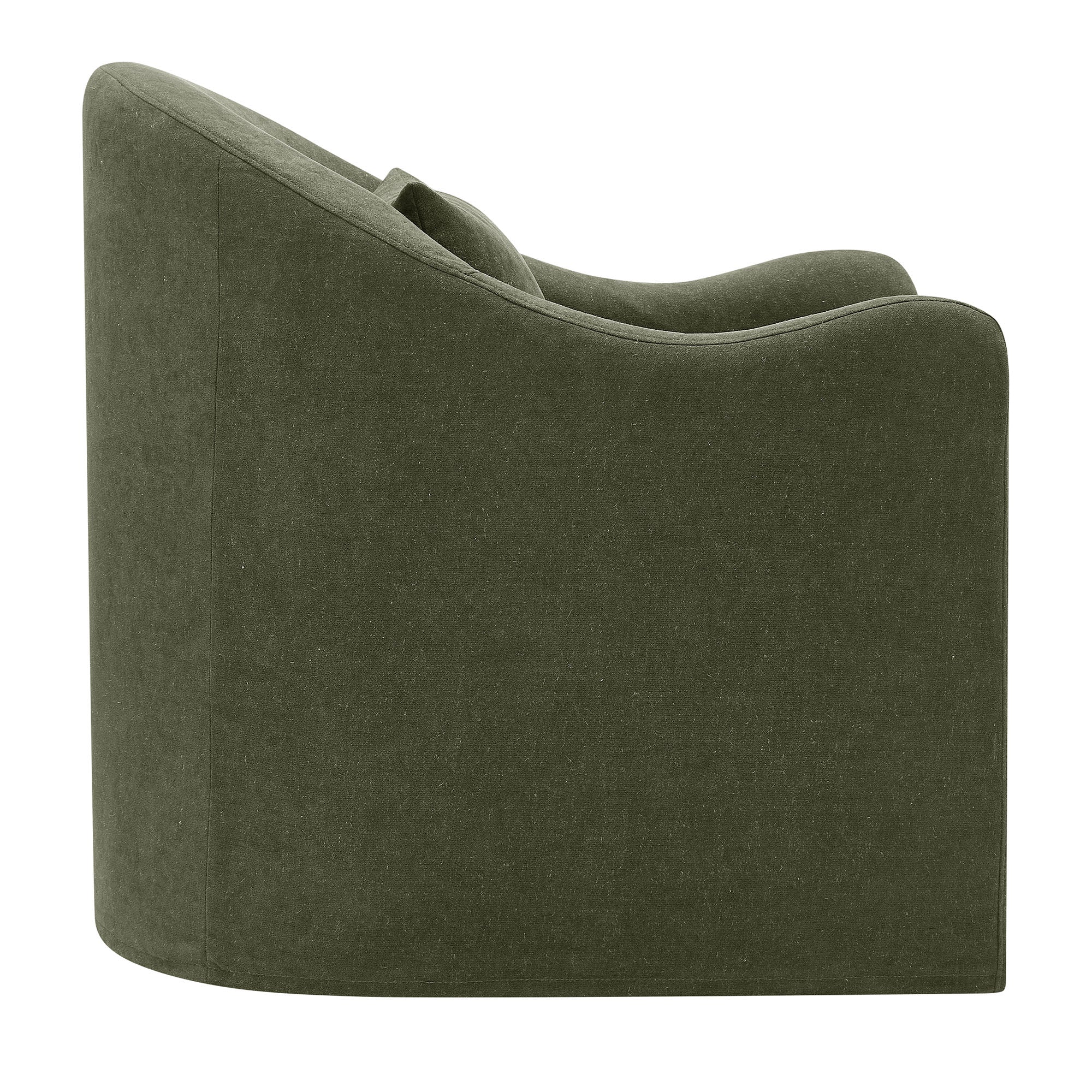 Bardot Slipcovered Linen Blend Accent Chair