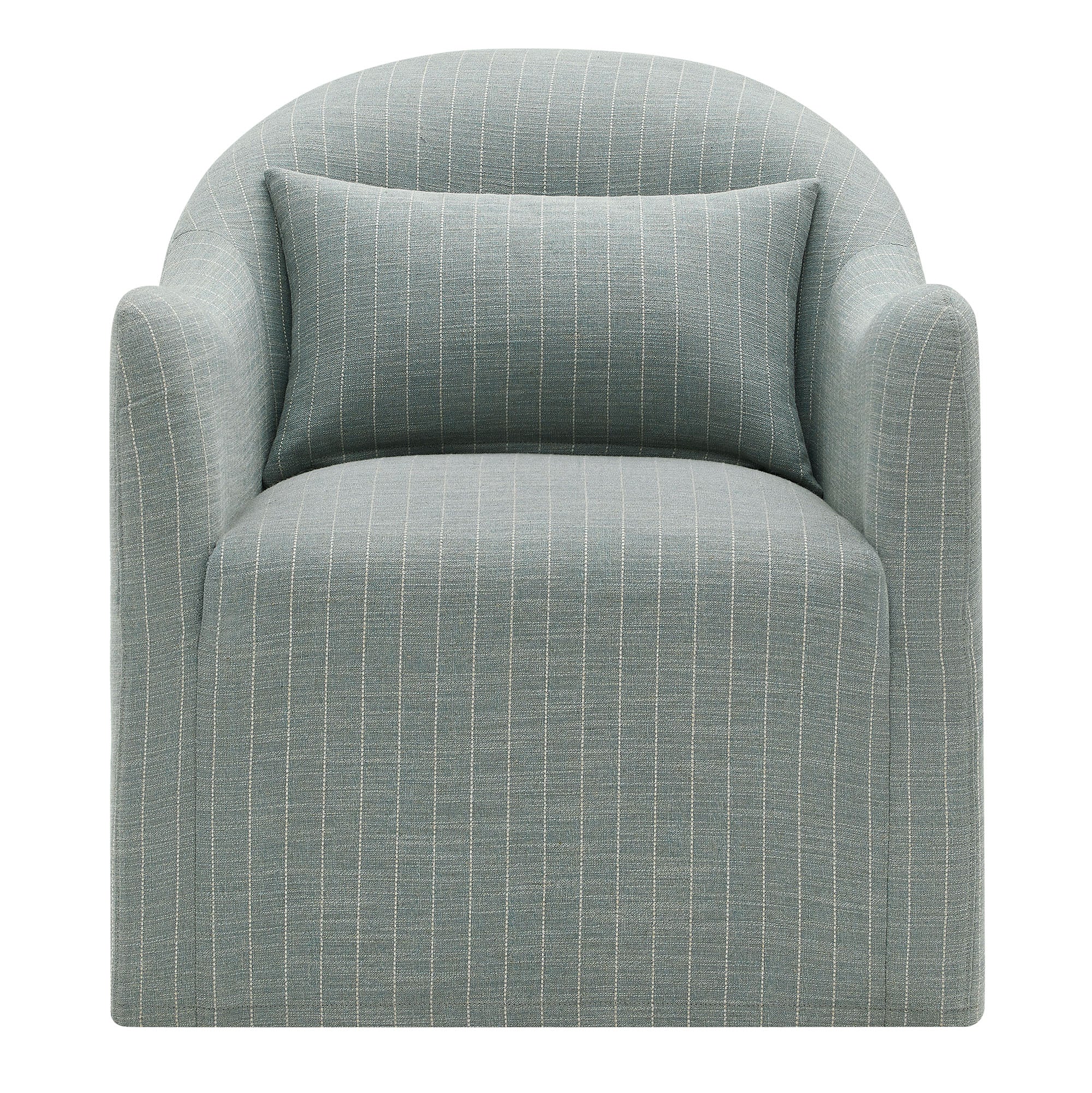 Bardot Slipcovered Striped Accent Chair