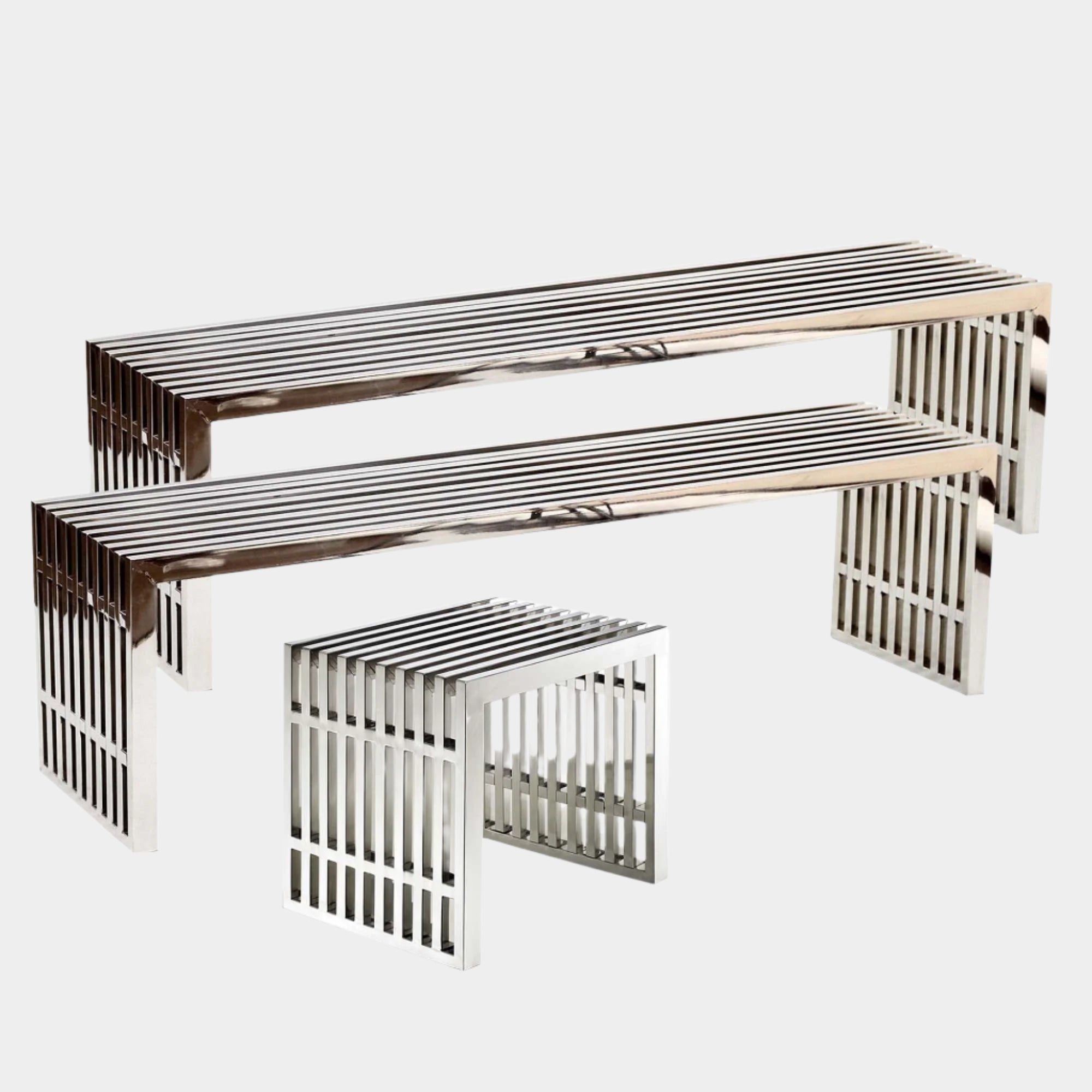 Gridiron Benches Set of 3