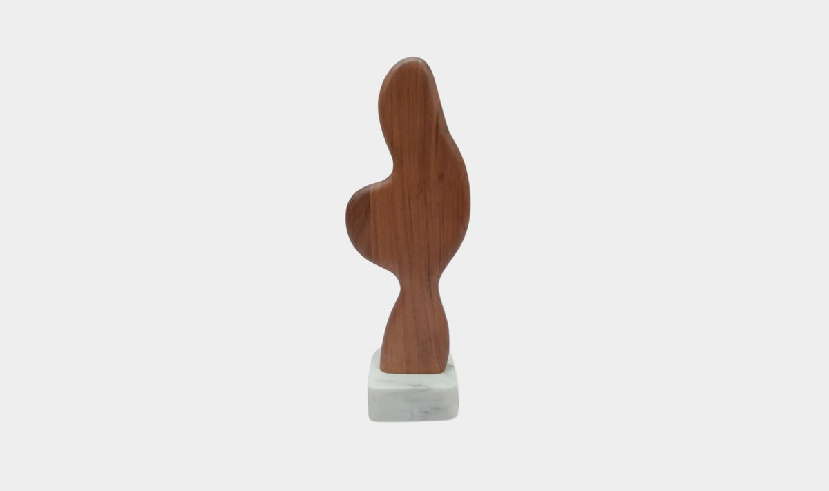 Eon Wood And Marble Sculpture 1