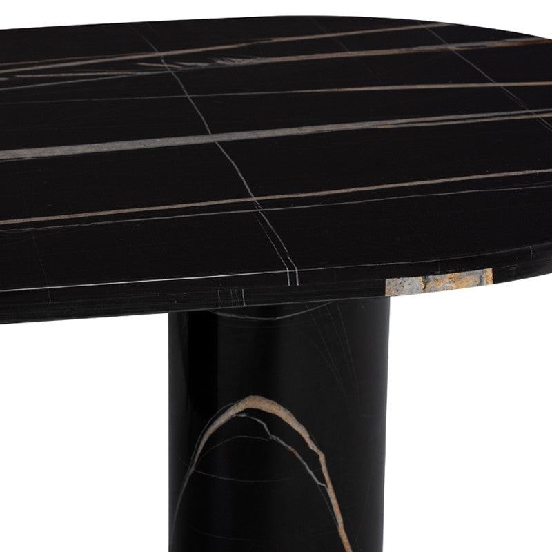 Stories Oval Dining Table (Noir Marble Base)