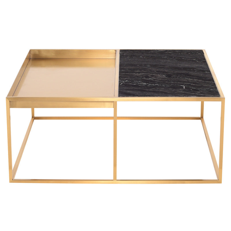 Table basse Corbett - Plateau noir