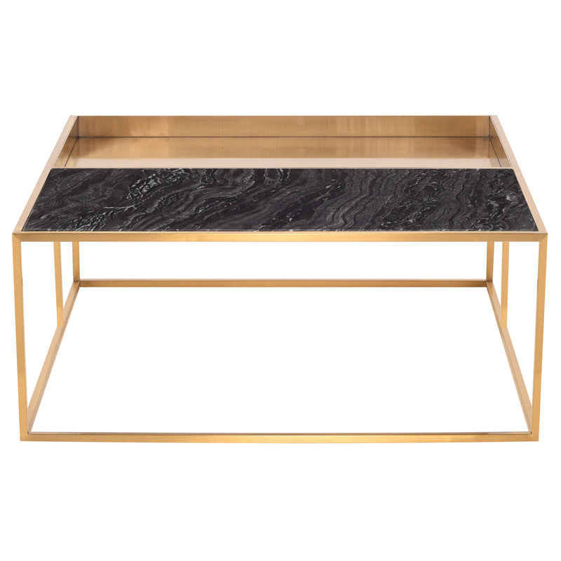 Table basse Corbett - Plateau noir