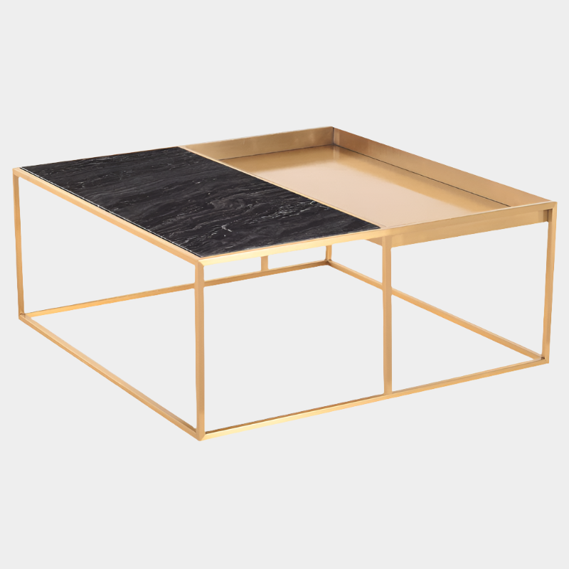 Table basse Corbett - Plateau noir
