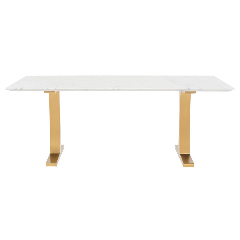 Toulouse Dining Table (White Marble Top)