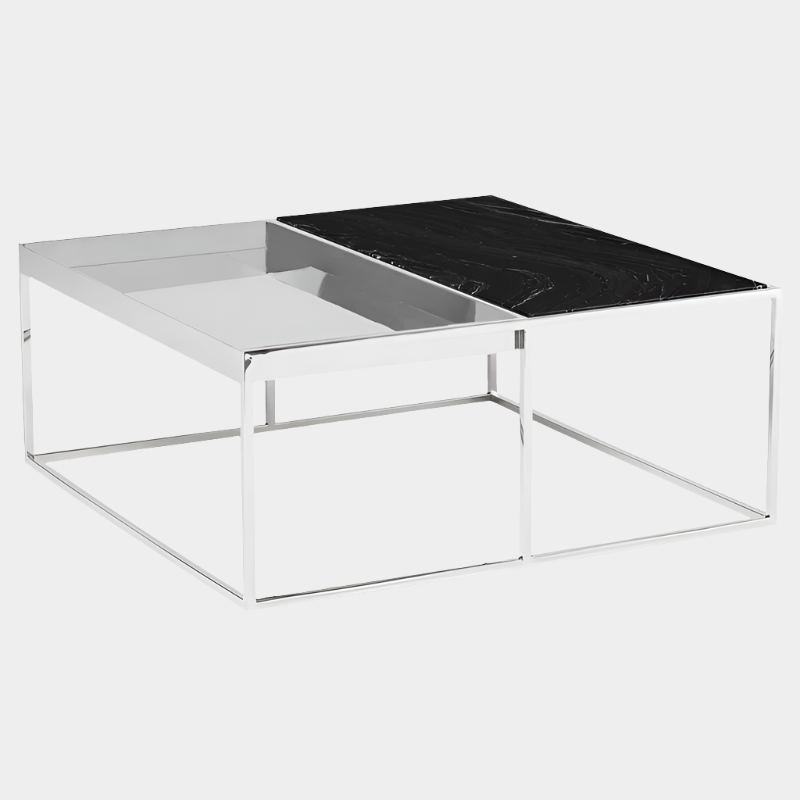 Table basse Corbett - Plateau noir